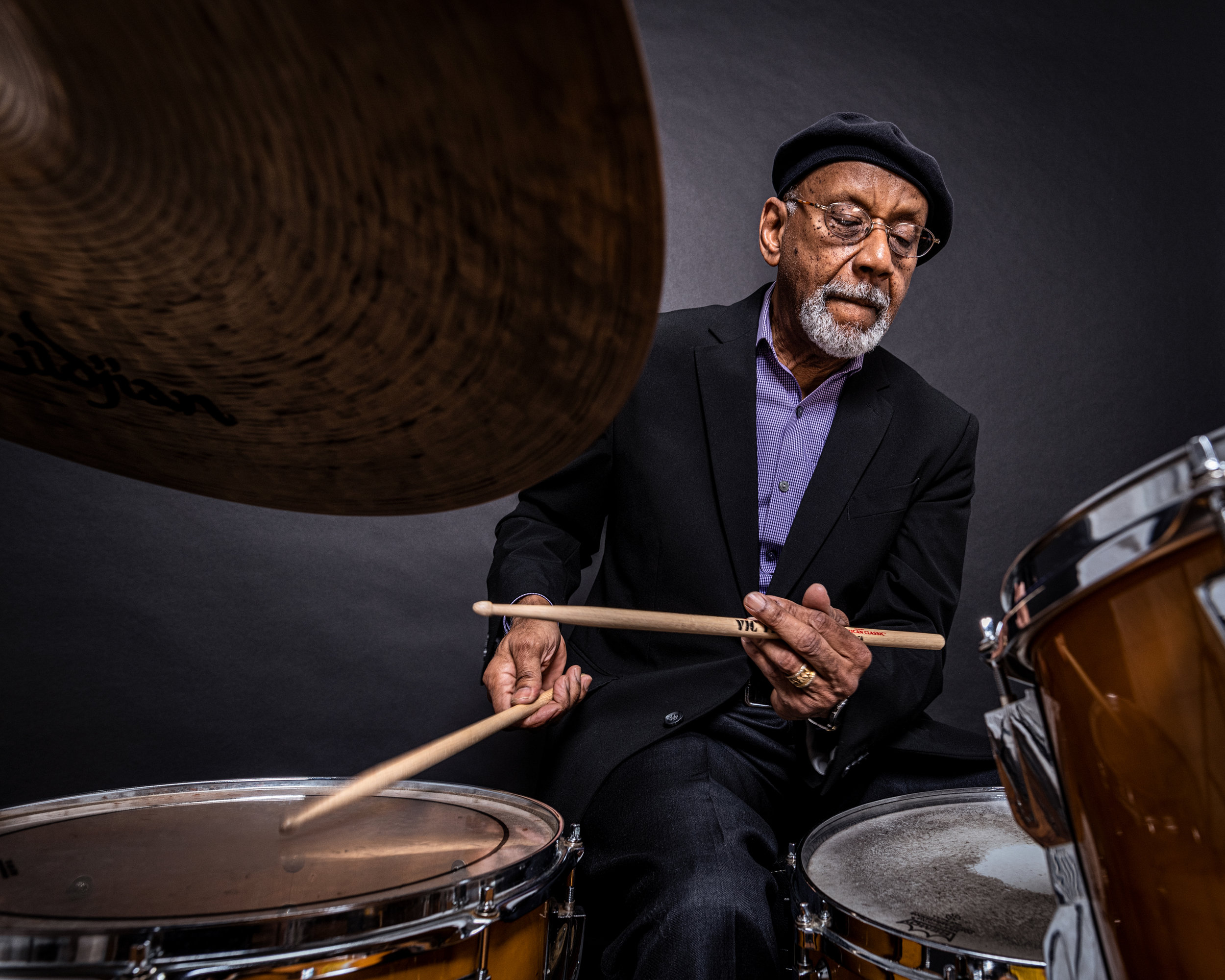  Portrait of drummer Alan Nelson for Philadelphia Jazz Project 