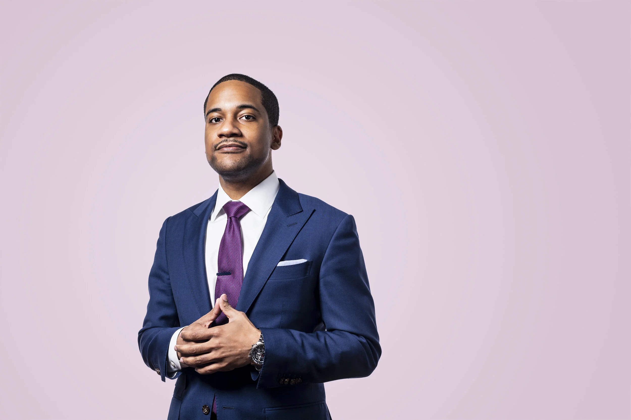 Studio Portrait of Marcel Pratt, Philadelphia City Solicitor. Shot for the April 2019 issue of Philadelphia Magazine.   Photograph by Kyle Kielinski 