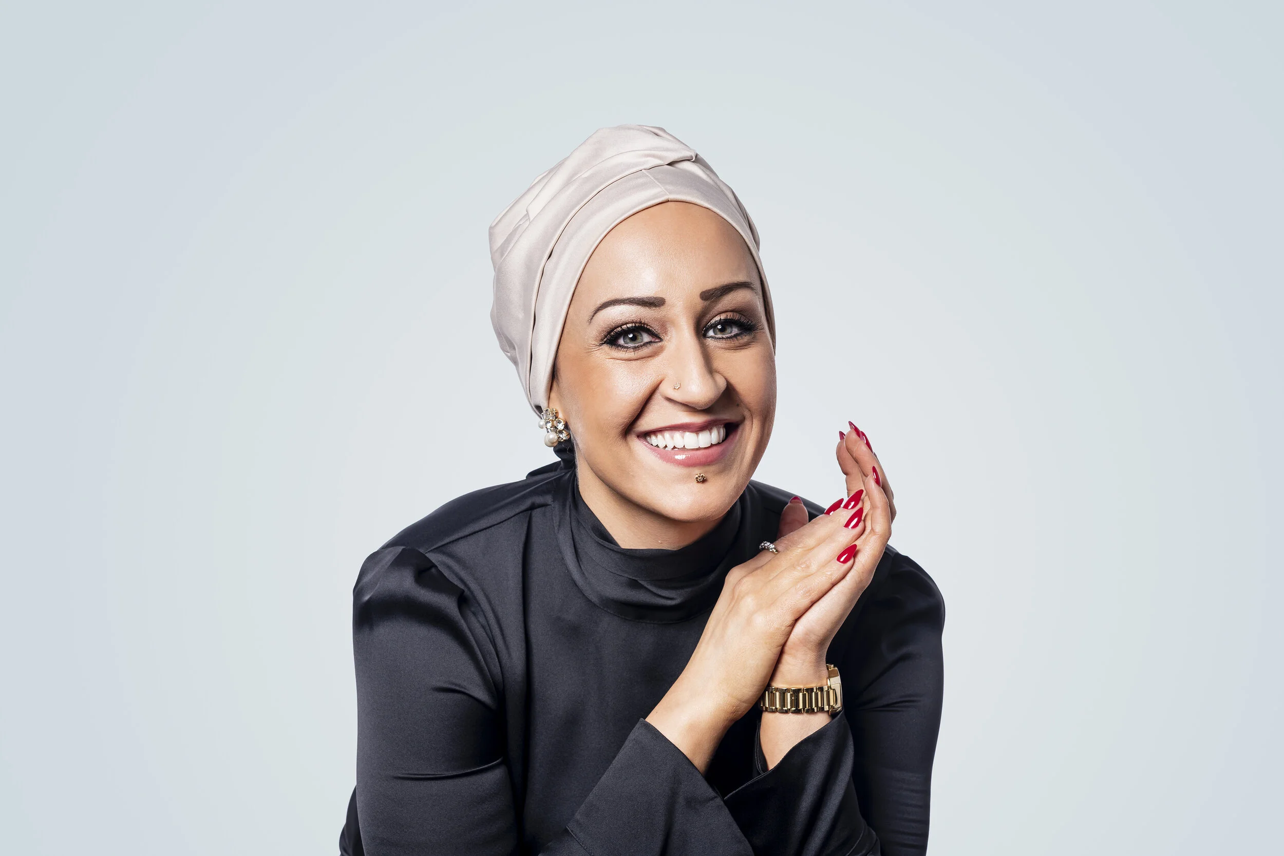  Studio Portrait of Raquel Evita Saraswati, for the April 2019 issue of Philadelphia Magazine.   Photograph by Linette Kielinski 