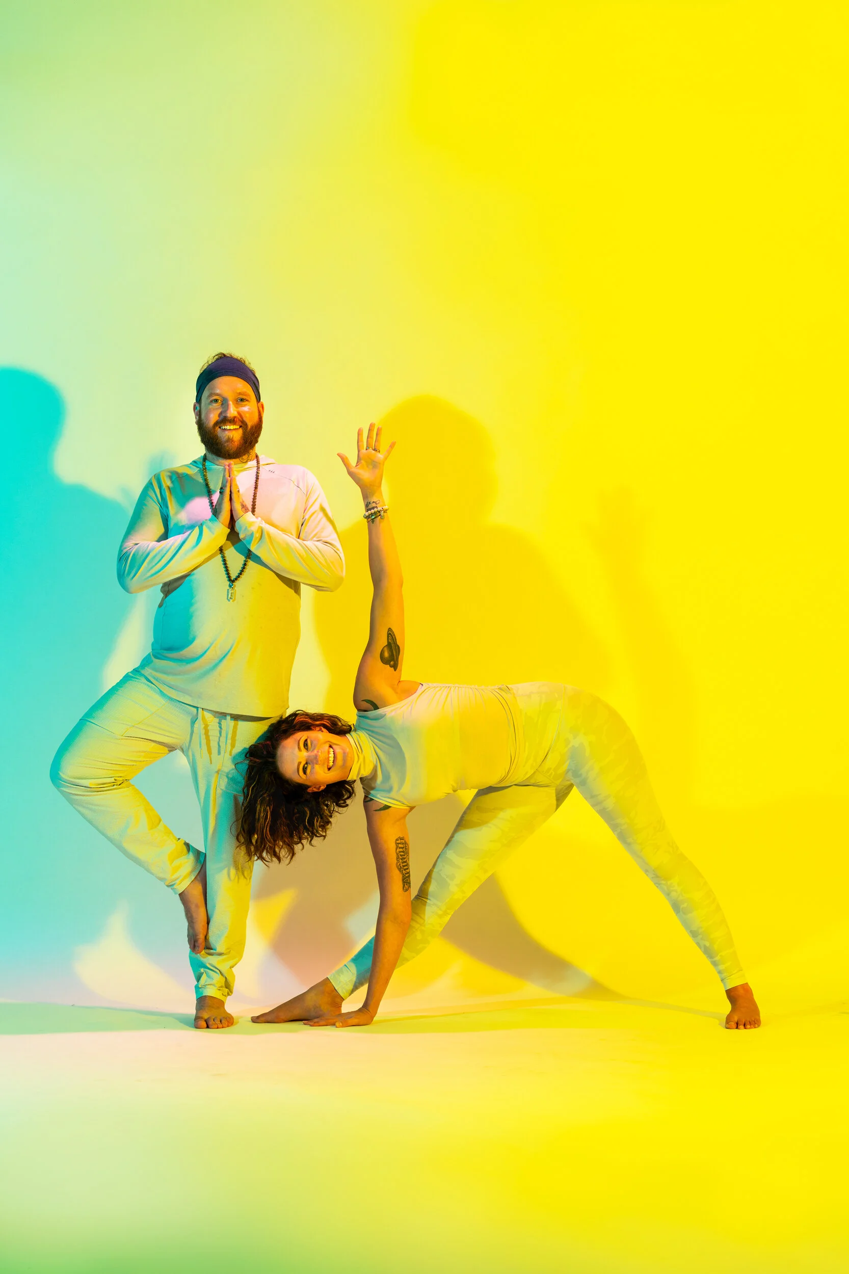 Studio portraits of Unity Yoga owners Arielle and Robert Ashford for Be Well Philly magazine. Photos by Linette & Kyle Kielinski 
