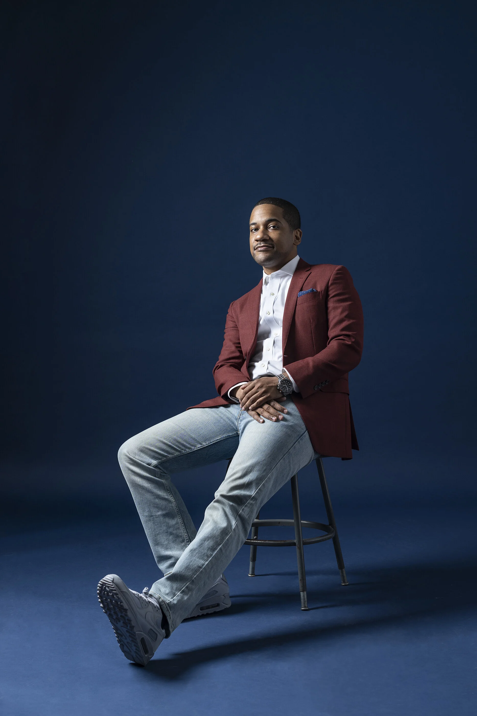  Portrait of Marcel Pratt in studio. Photos by Kyle and Linette Kielinski 2021 