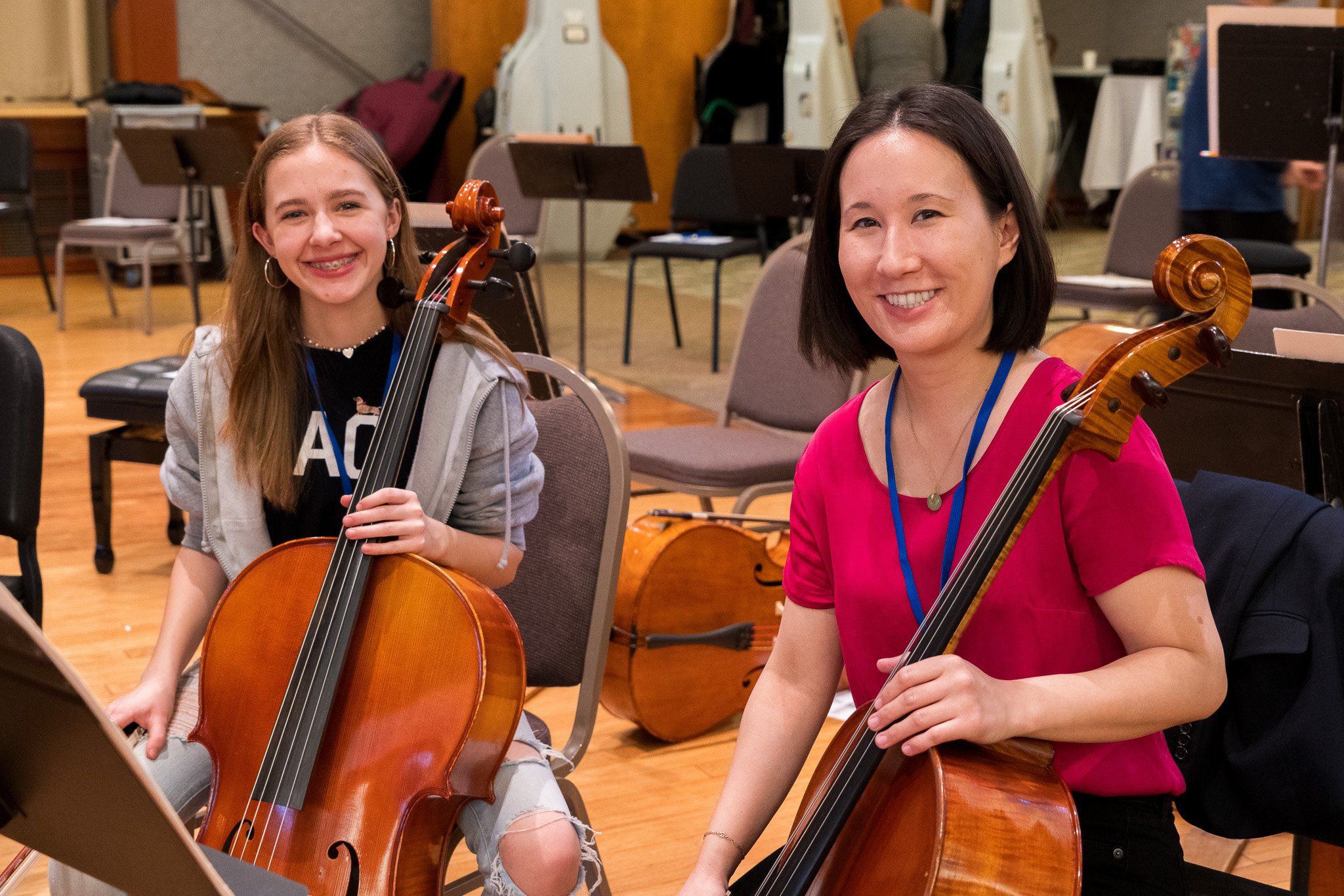 &quot;These events bring musicians together and let people connect through music.&quot; - Jiahn Han (RPYO cellist) at RPO Side-by-Side Mini-Camp. 

5 DAYS until applications are due for RPYO 2024/25 Auditions! 

Apply by April 15: link in bio!