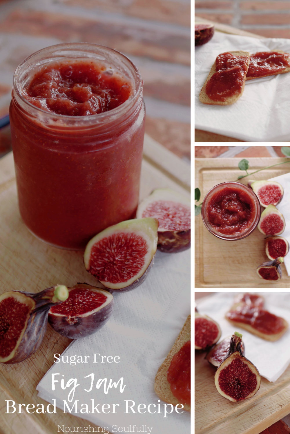 Bread Maker Fig Jam Recipe with No Added Sugar.