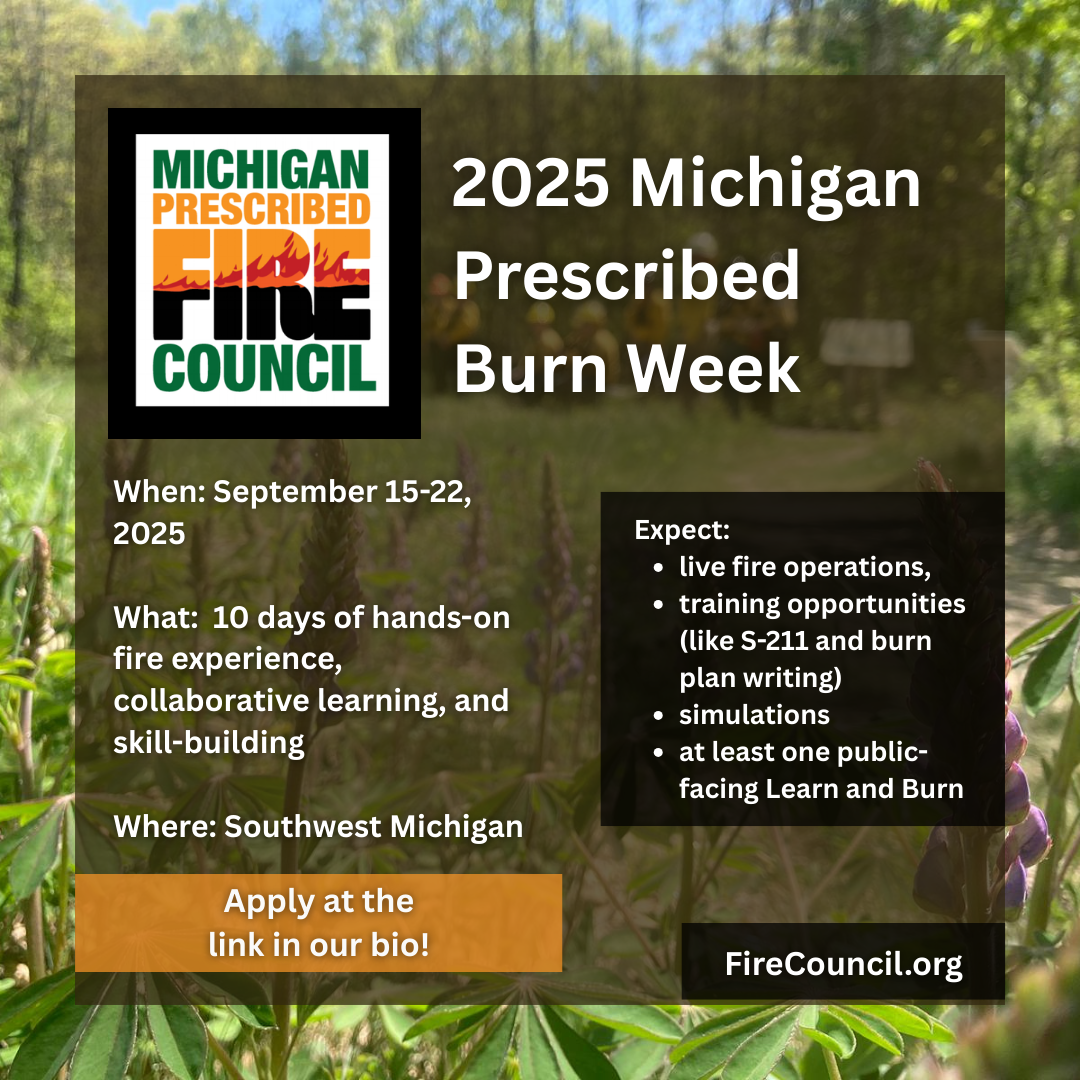 2025 Michigan Prescribed Burn Week