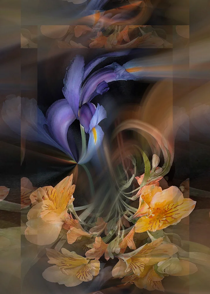 Iris and Peruvian Lilies #1, 2003