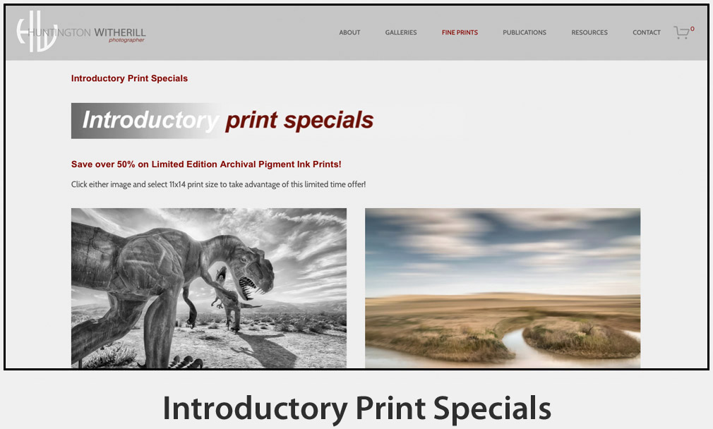 Introductory Print Specials