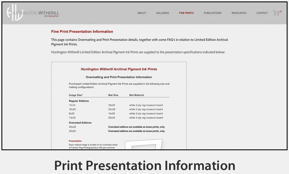 Print Presentation Information