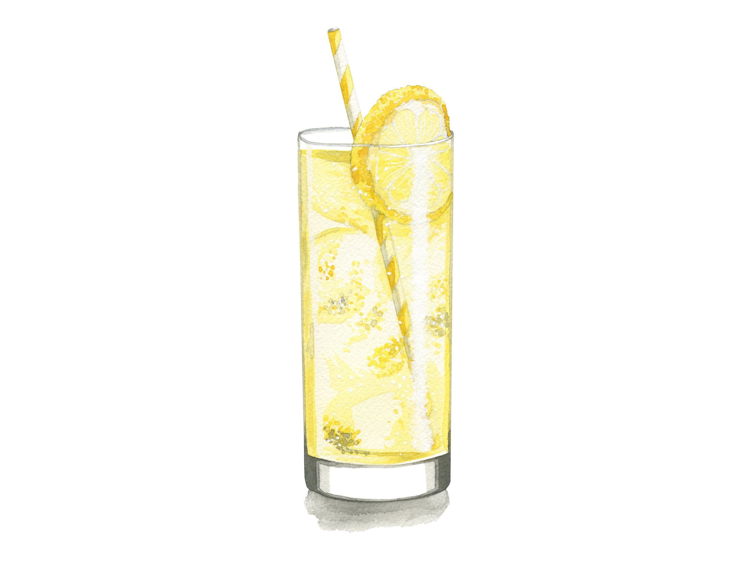 Tom Collins | Mid-Century Cocktail Illustration