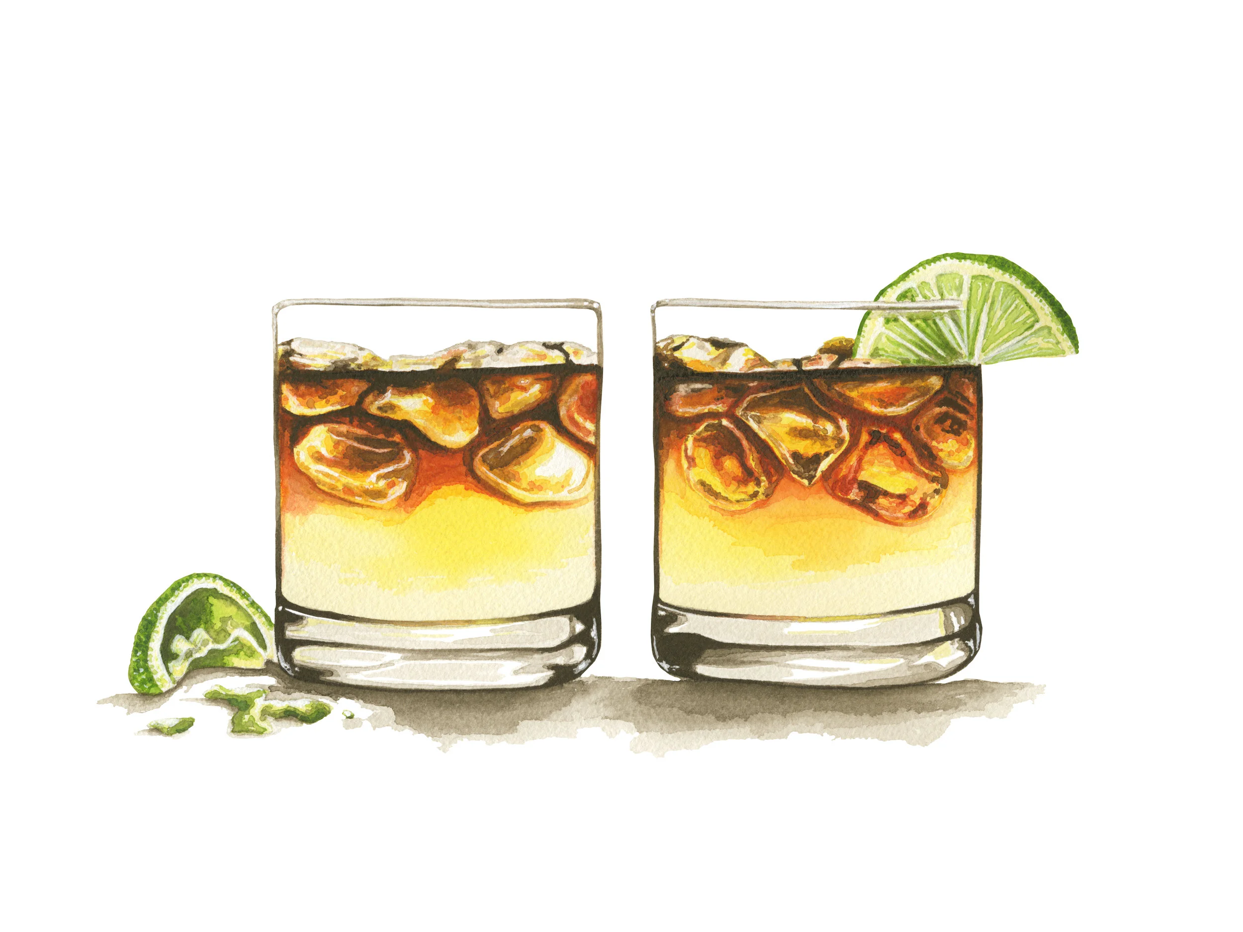 Dark + Stormy Cocktails