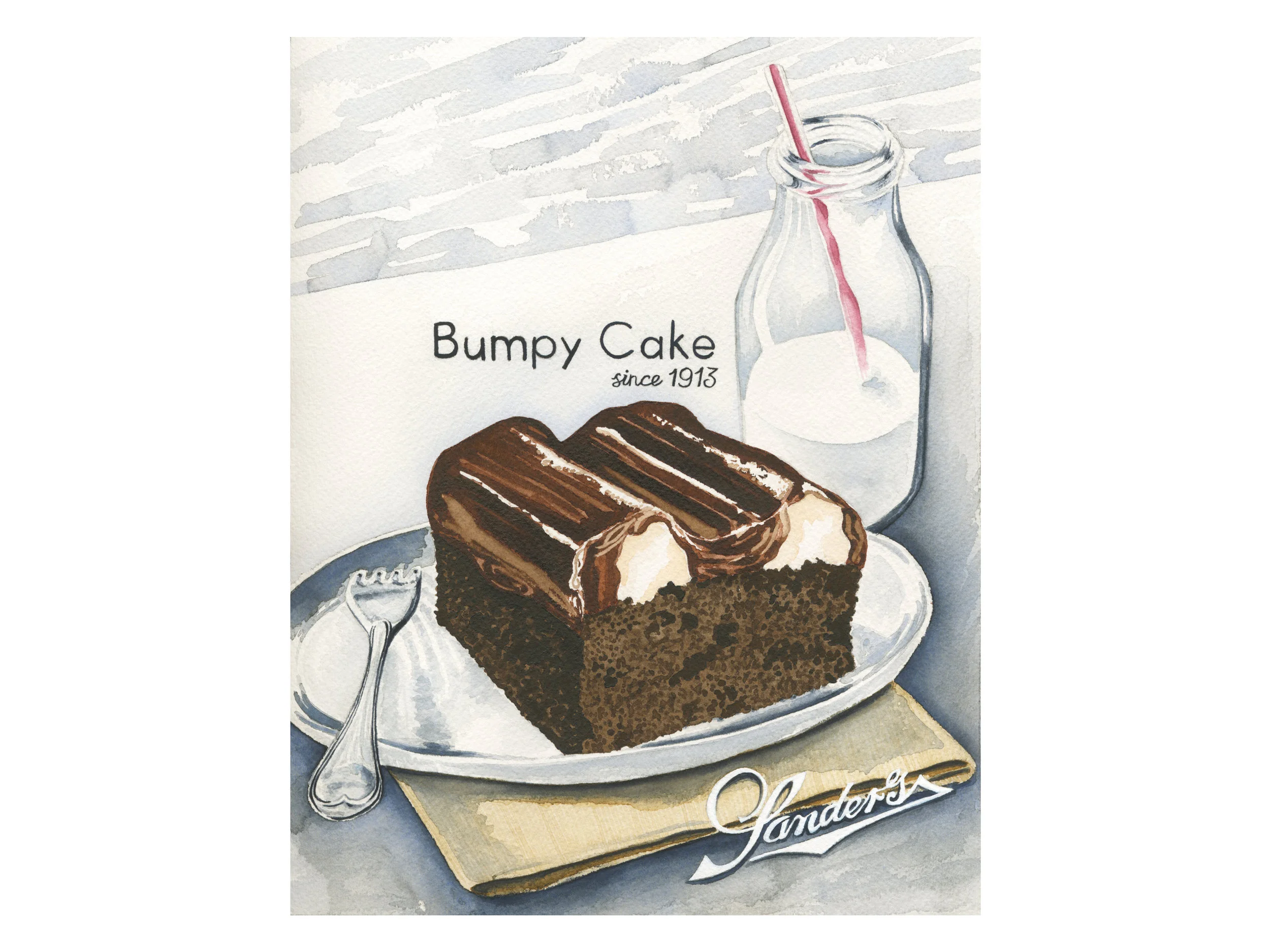 Sanders Bumpy Cake