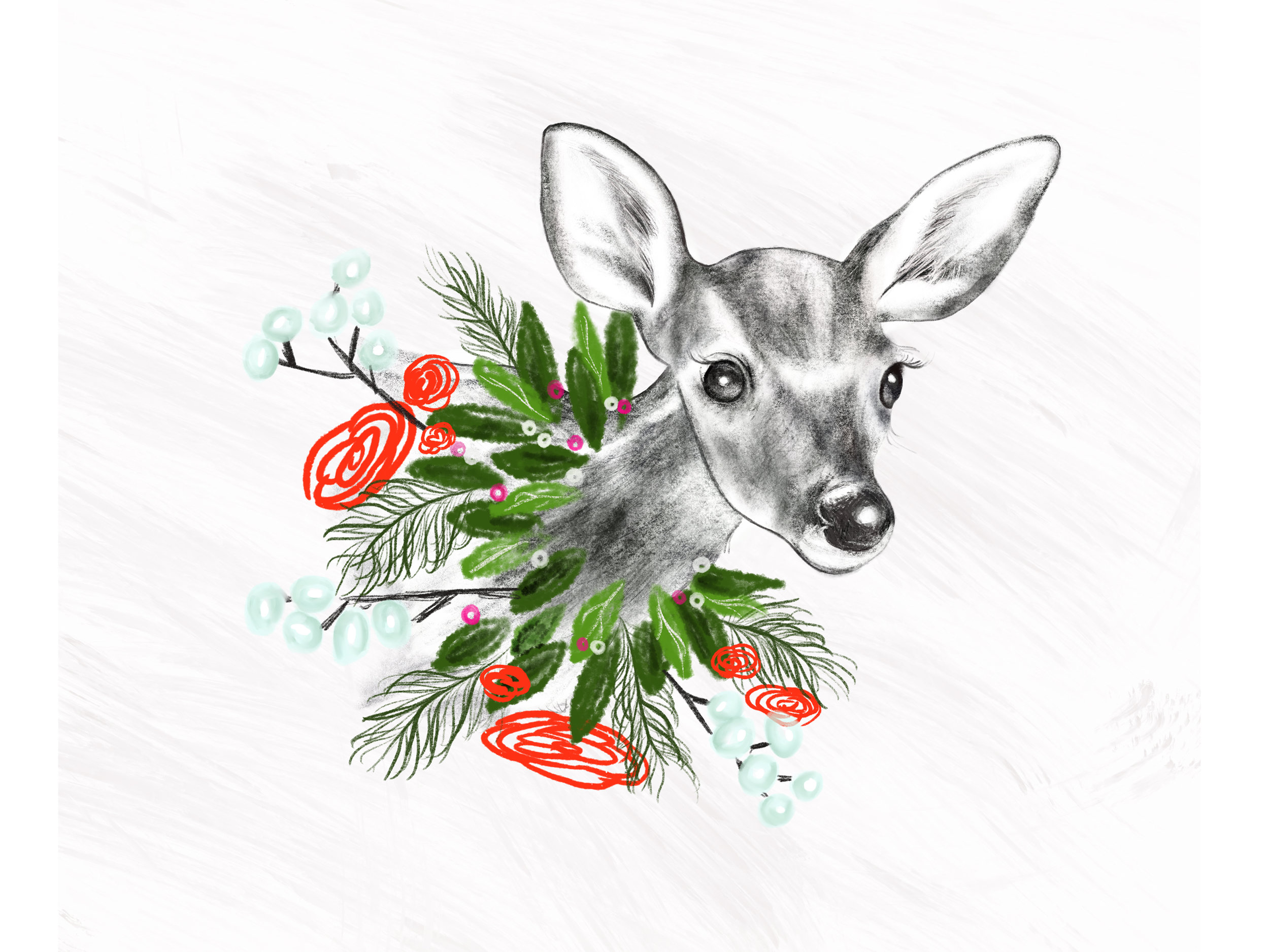 Winter Deer