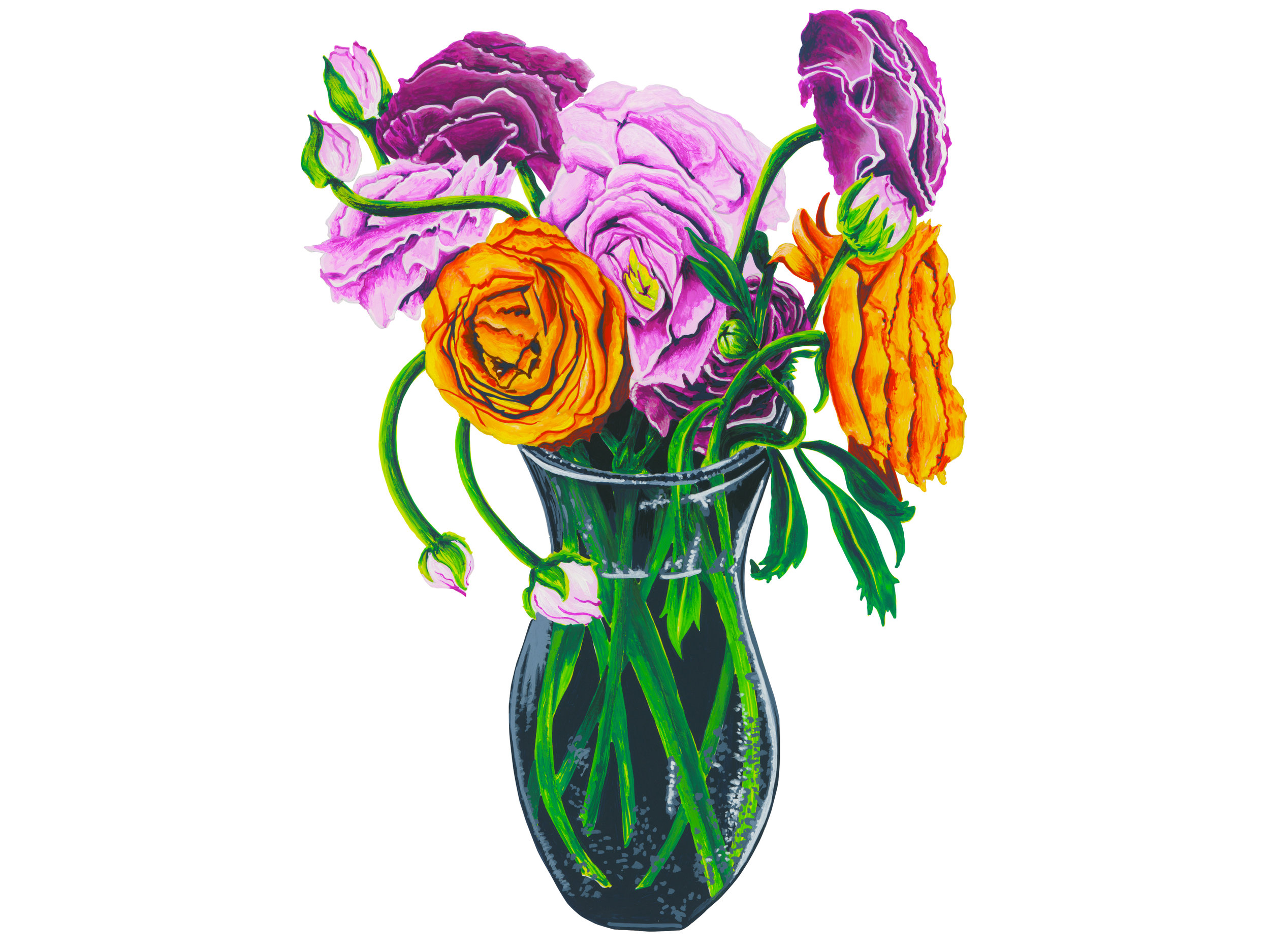 Ranunculus Vase