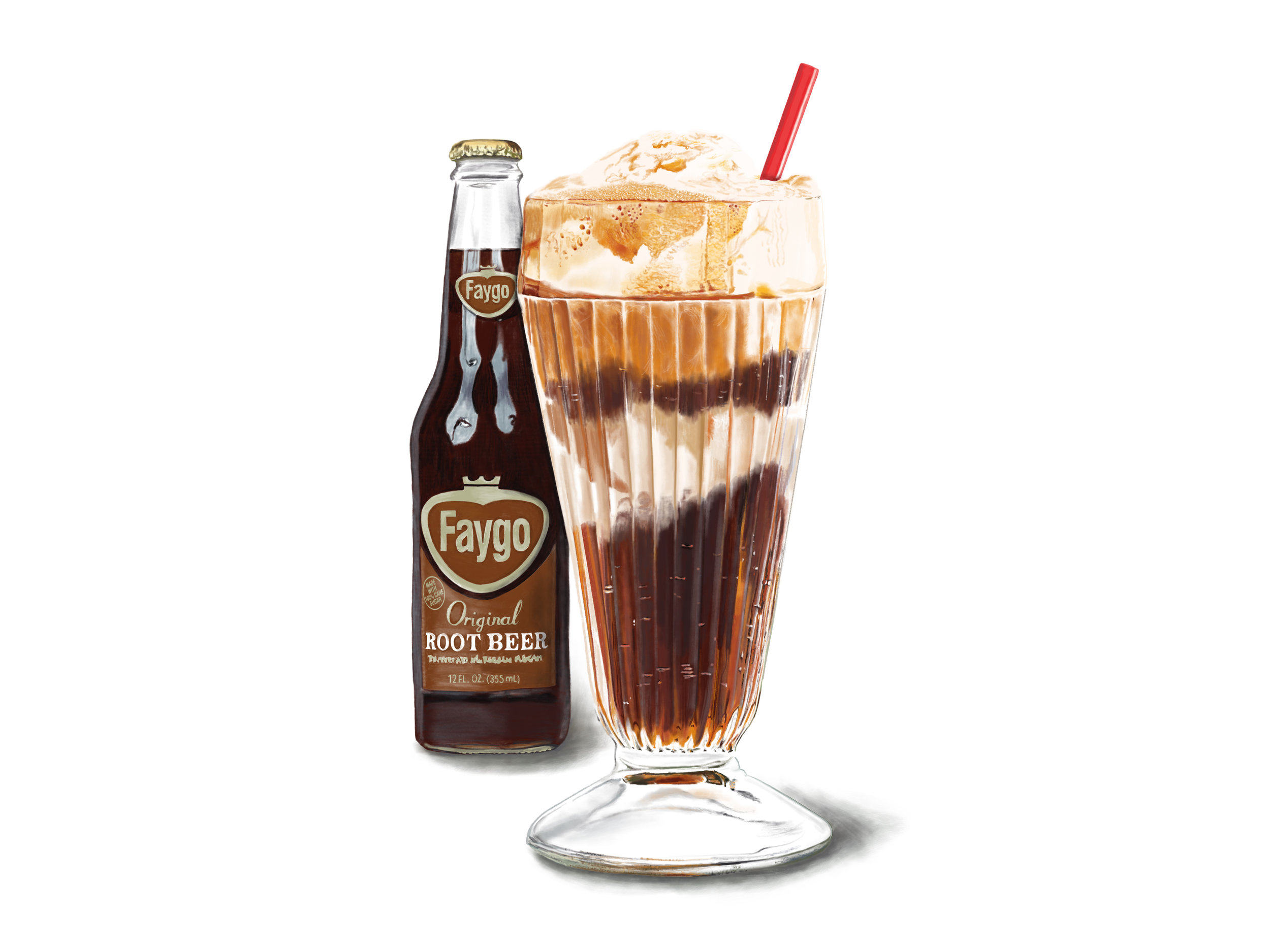 Faygo Rootbeer Float