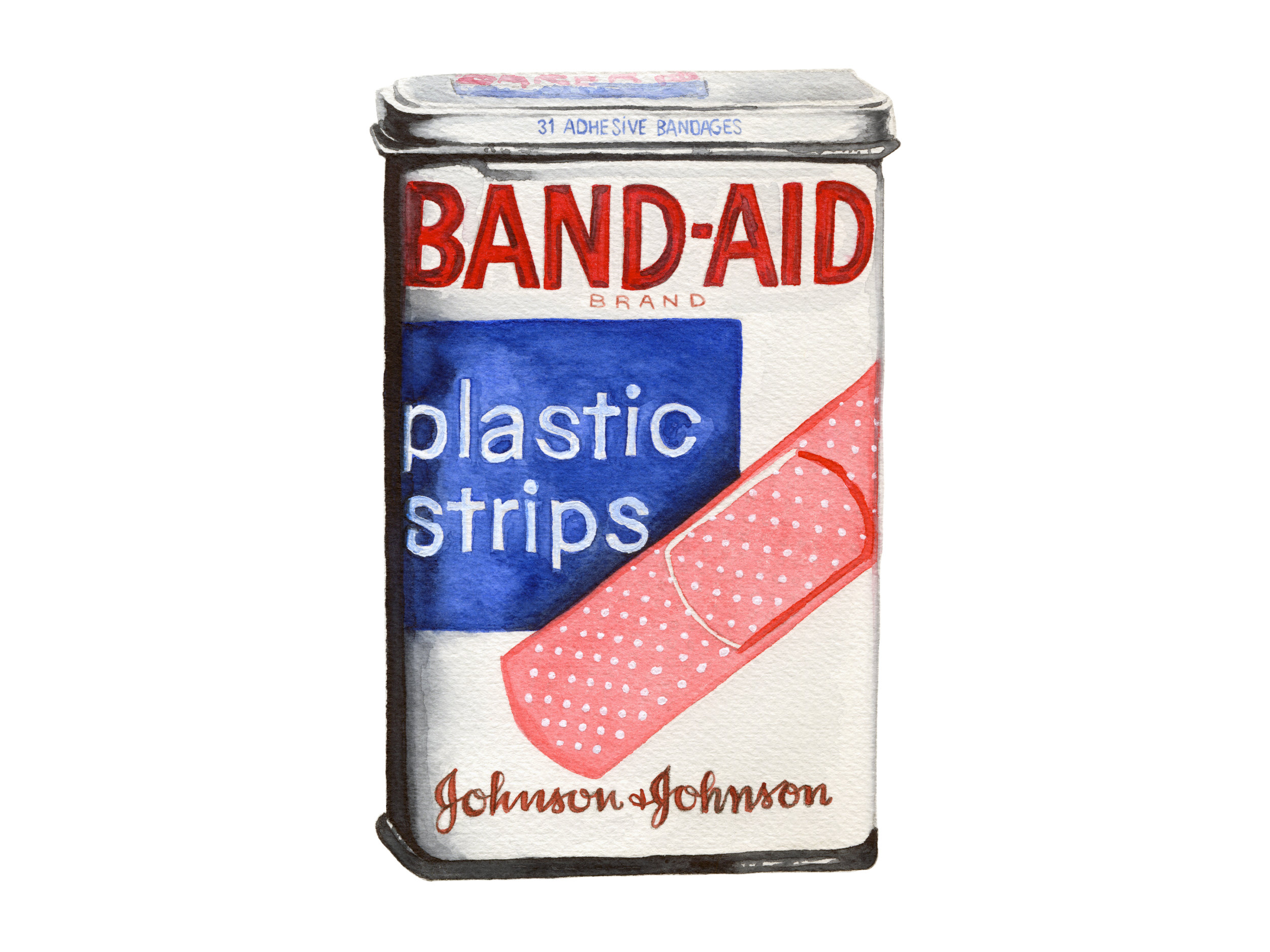 Band-Aid Plastic Strips Vintage Tin