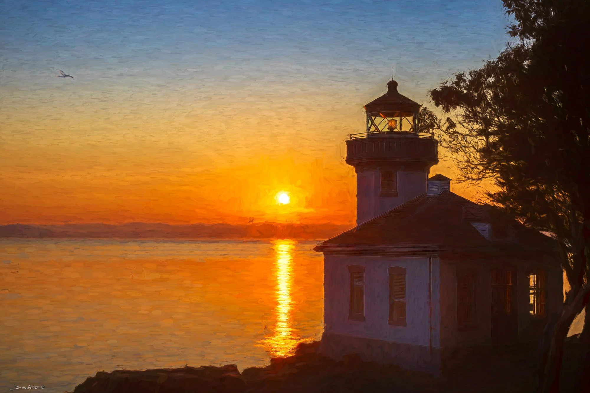 "Lime Kiln Light Sunset"
