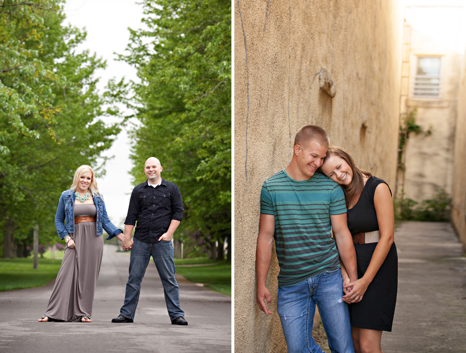  Chickasaw Ohio, Versailles Ohio, engagement portraits, fun engagement photography, urban engagement photography 