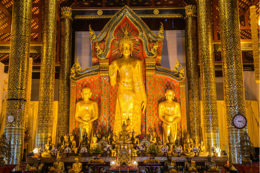Thailand has one of the largest percentage of Buddhist temples in Thailand 