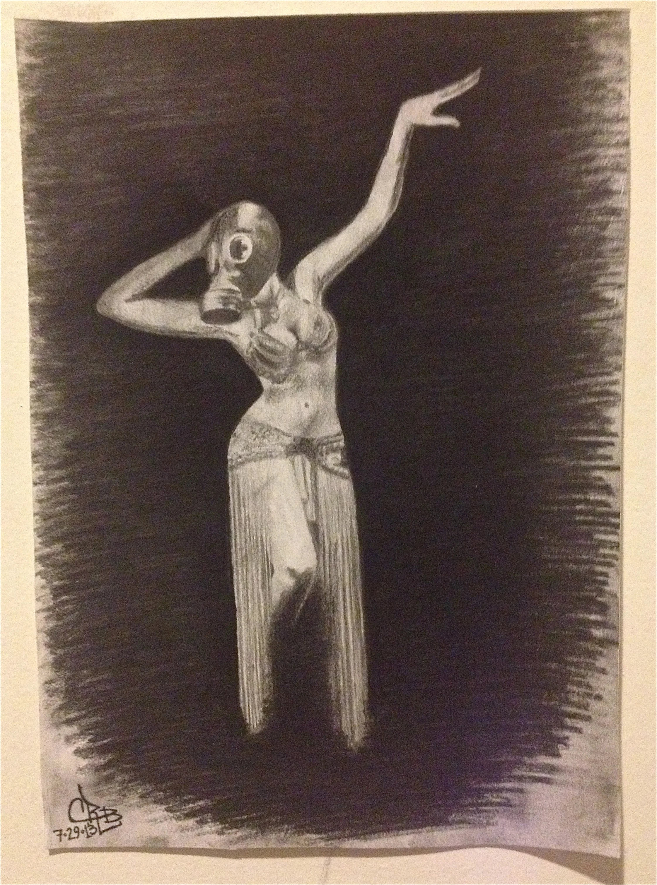 untitled — charcoal + pencil on paper