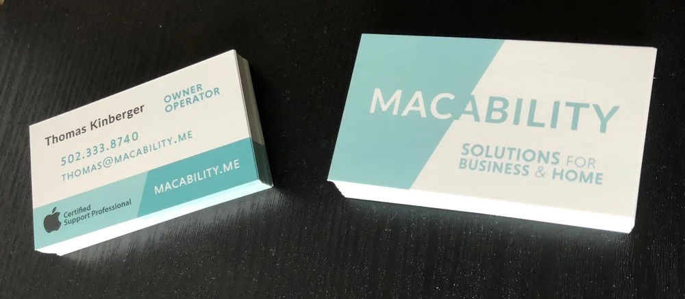 Business Card and Website Design for Macability