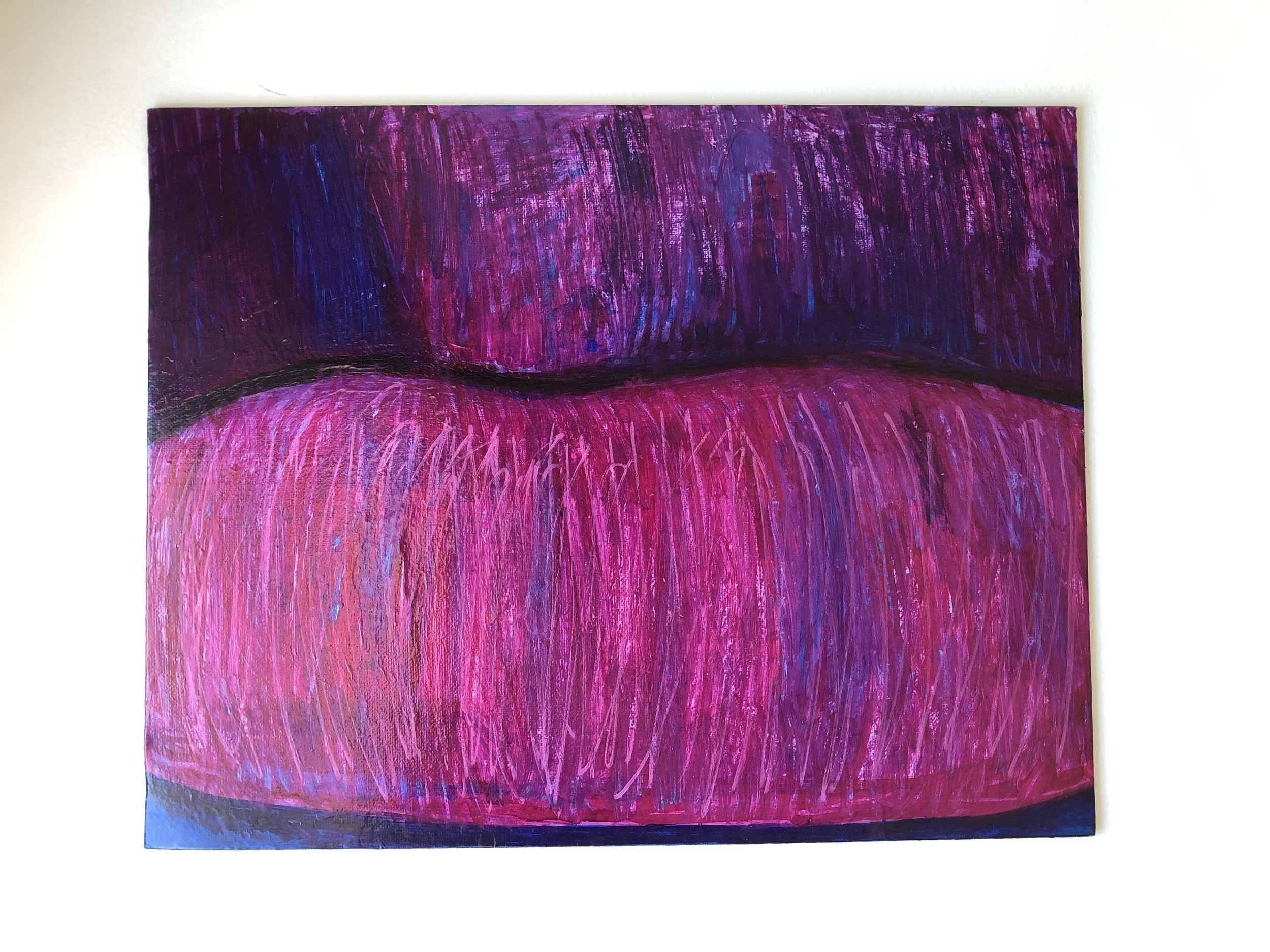 Lips — paint marker on canvas board (original piece SOLD)