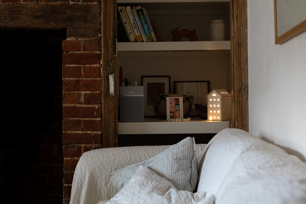 Bright Corner Wooden Townhouse Light Living Room