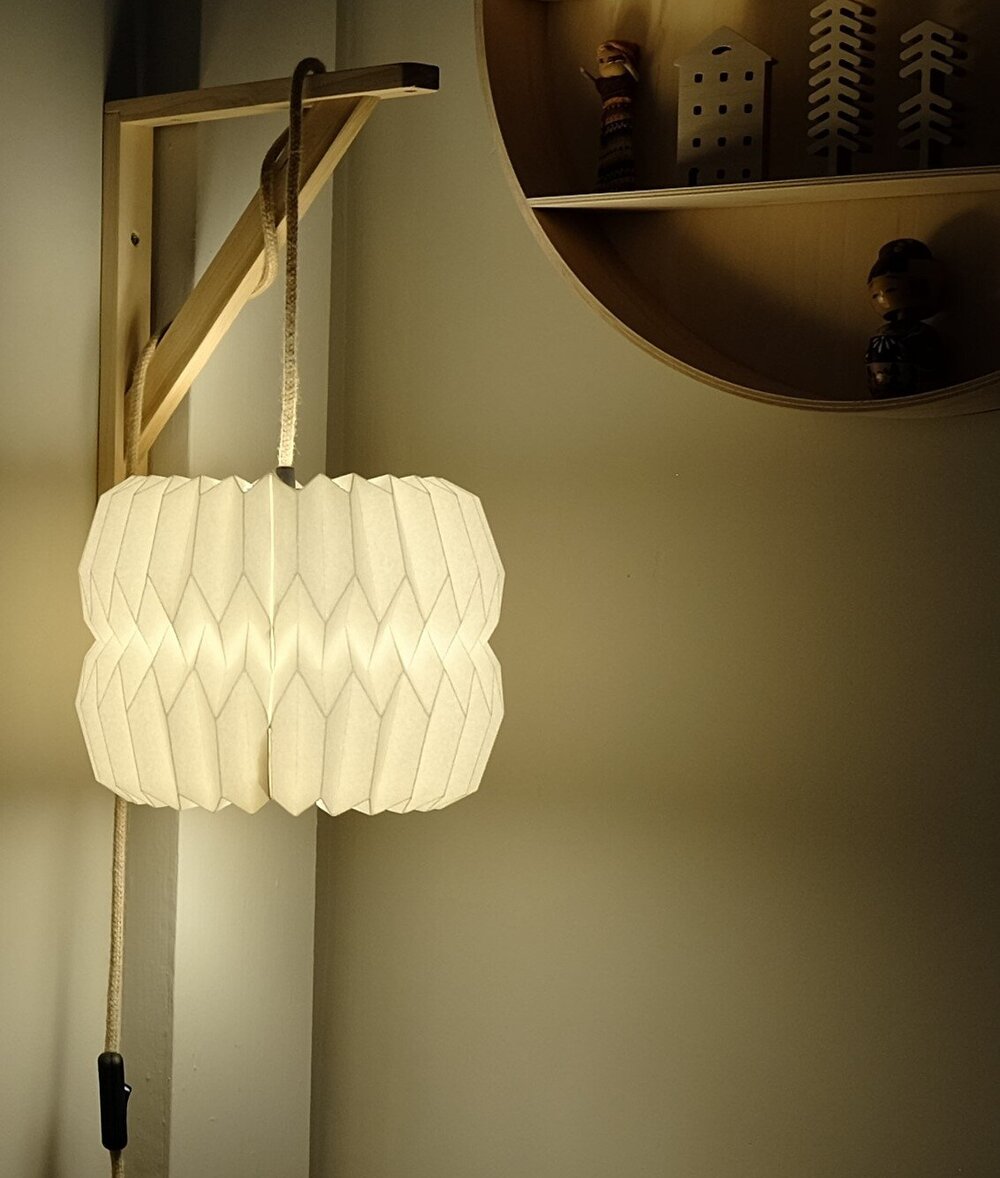 Bright Corner — bright corner wall lamp using fabric flex