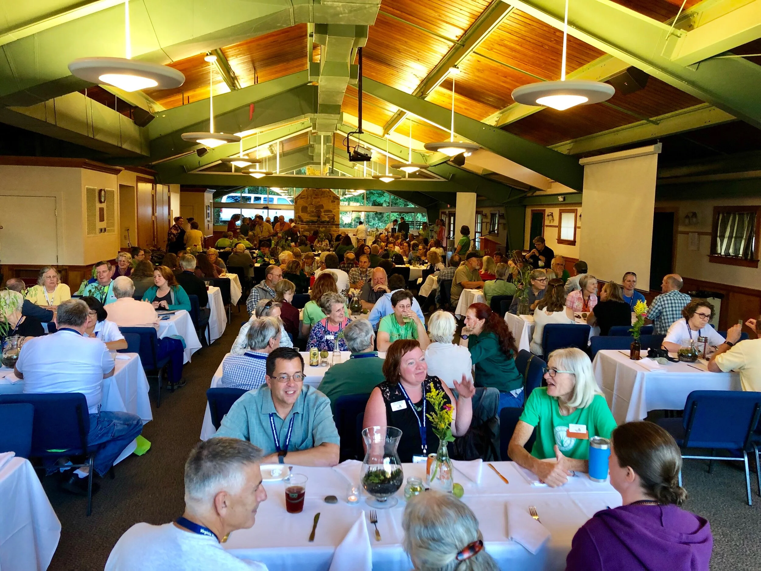 Attendees shared meals and swapped stories with fellow volunteers at the Massanetta Springs Camp and Conference Center. (Photo shared by VMN conference attendee)