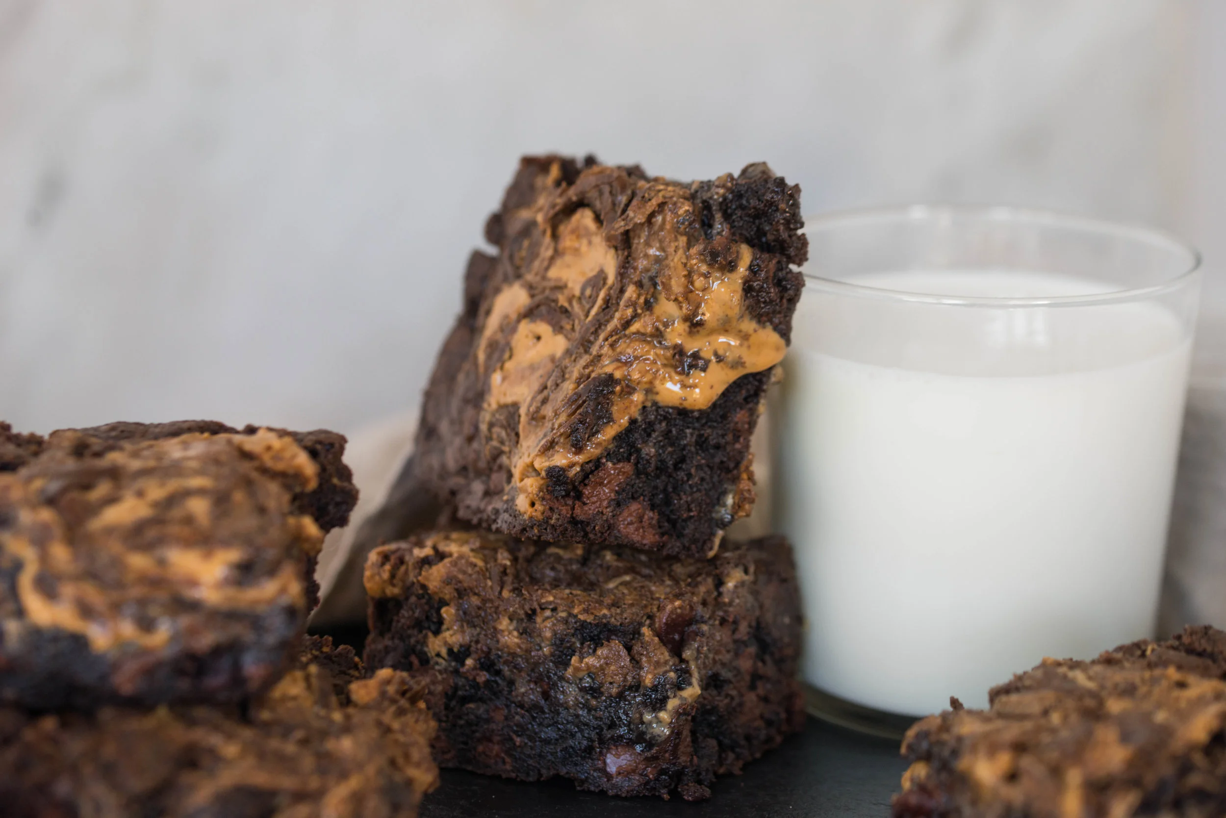 Nutella Peanut Butter Fudge Brownies