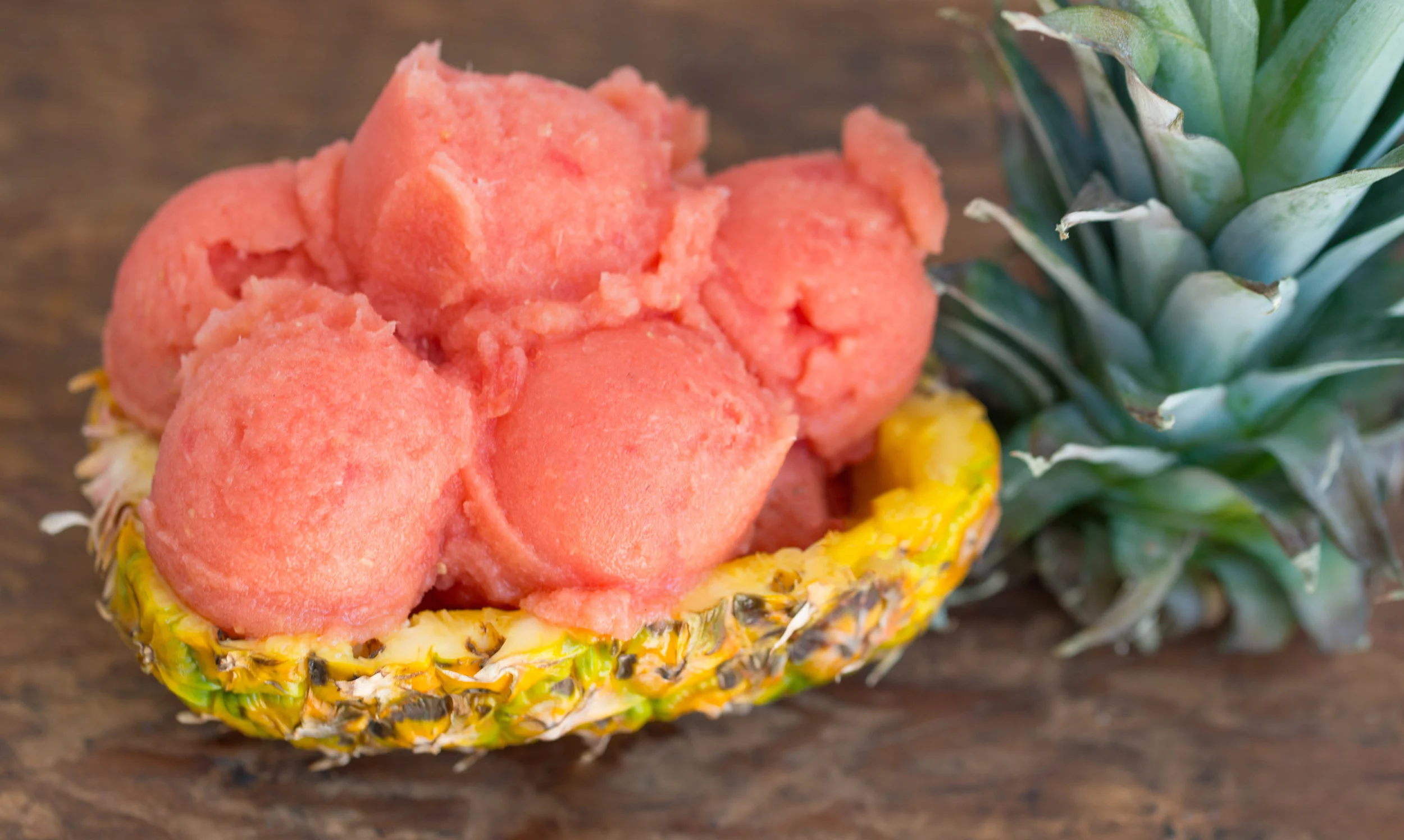 Salted Watermelon Pineapple Sorbet