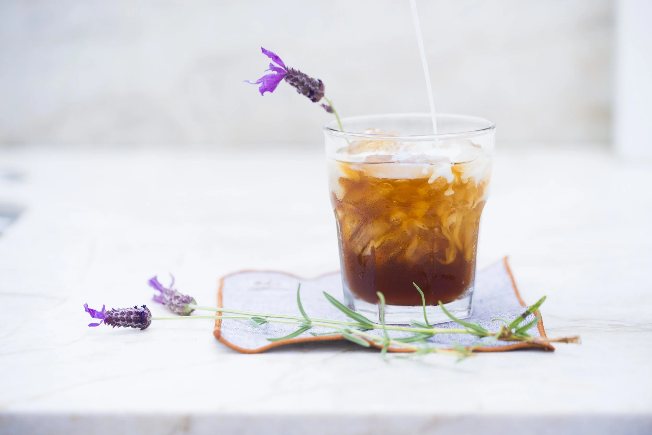 Honey Lavender Iced Latte