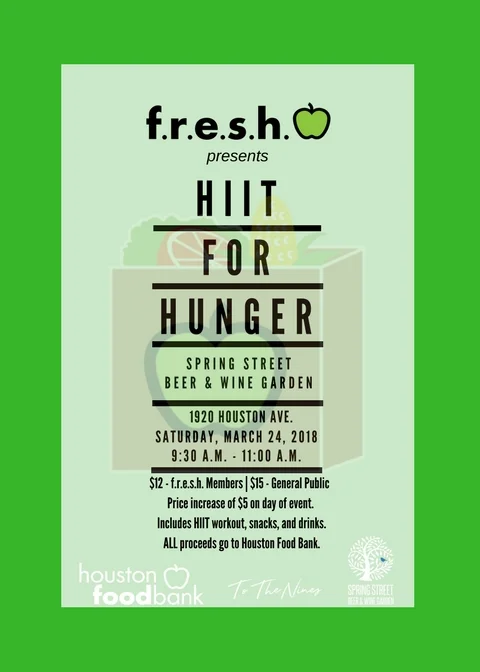 f.r.e.s.h. presents HIIT for Hunger