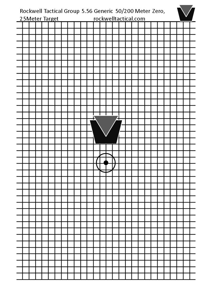 Rtg 50 0 Meter Zero Target Rockwell Tactical Group