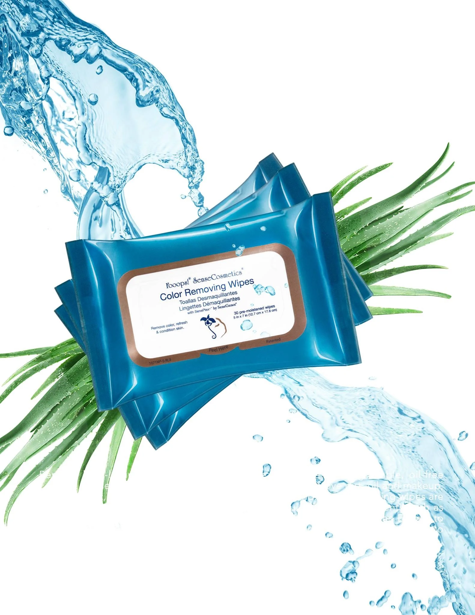 NEW:  FOOOPS! SENSECOSMETICS COLOR REMOVING WIPES