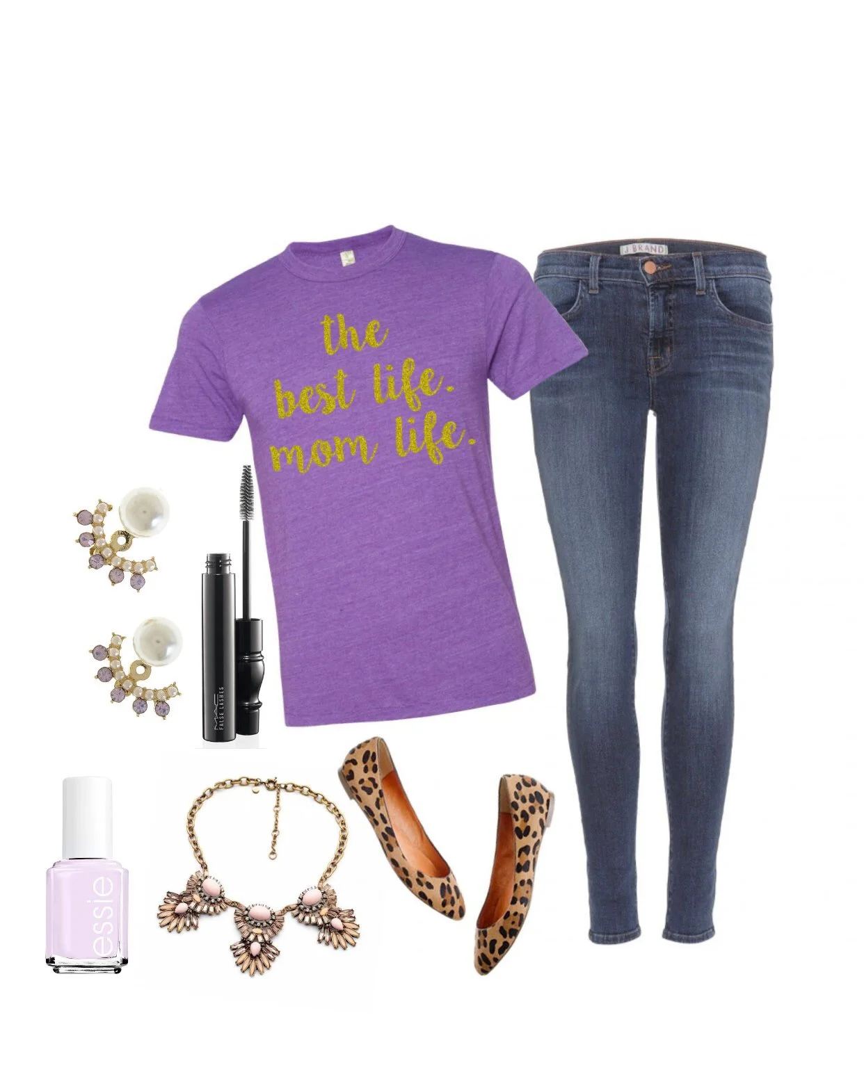 Mom Life Is The Best Life Purple Tee