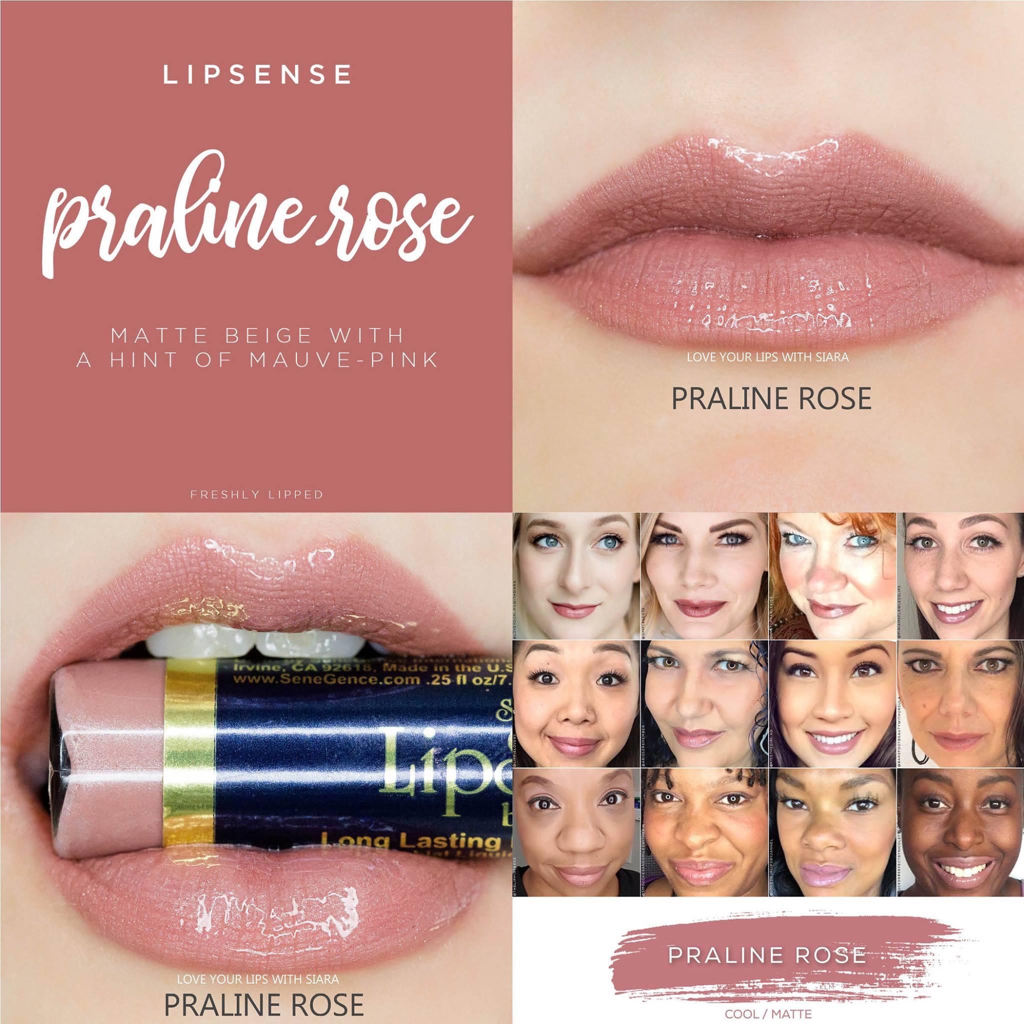 Praline Rose LipSense Collage