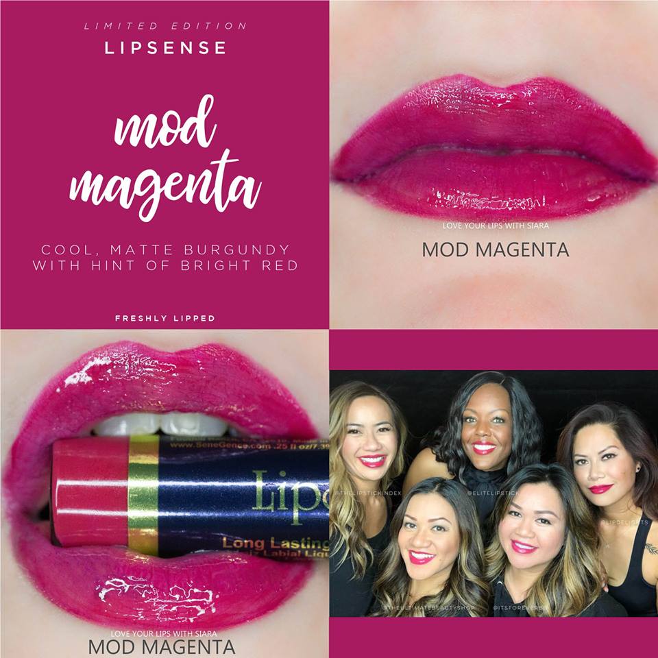 Mod Magenta LipSense Collage