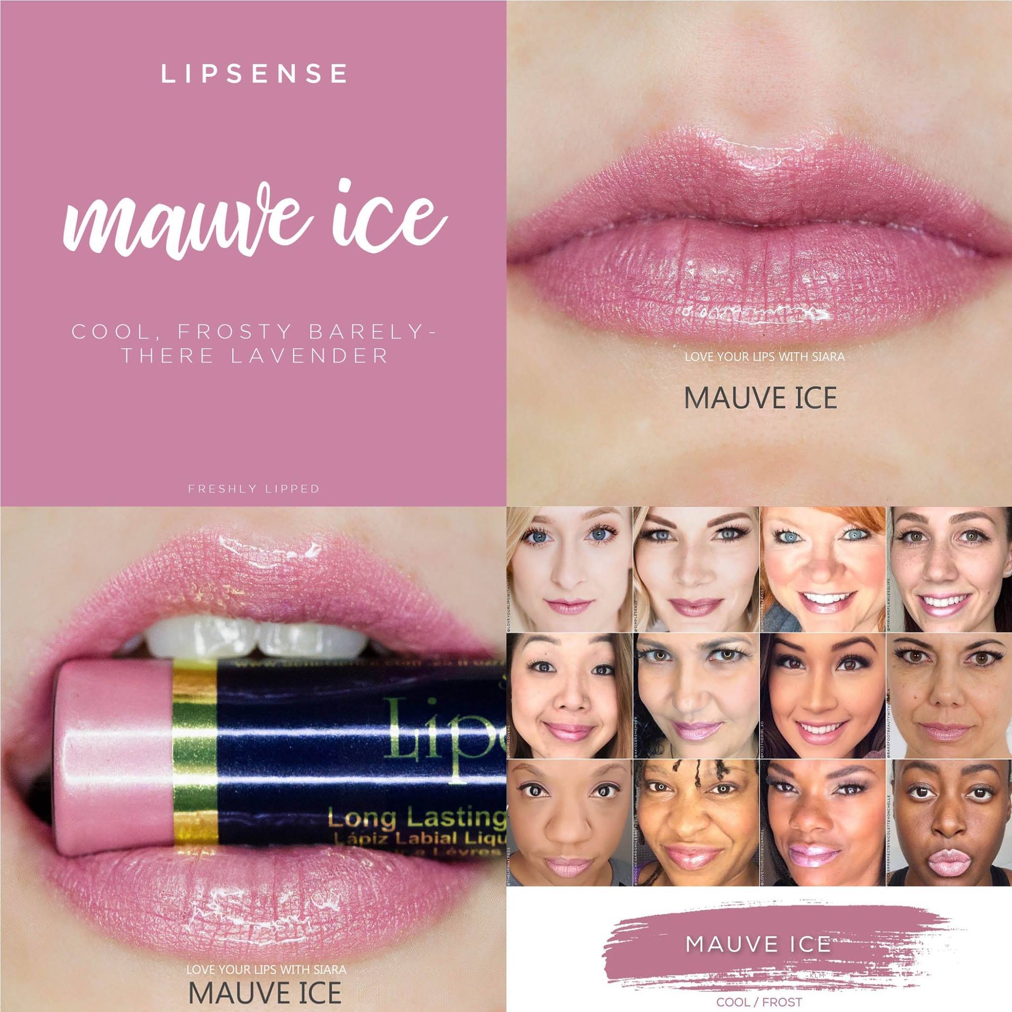 Mauve Ice LipSense Glossy Gloss