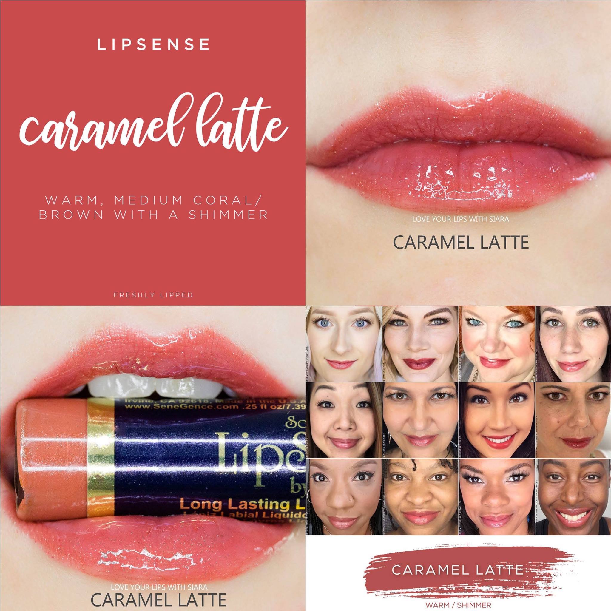 Caramel Latte LipSense Collage