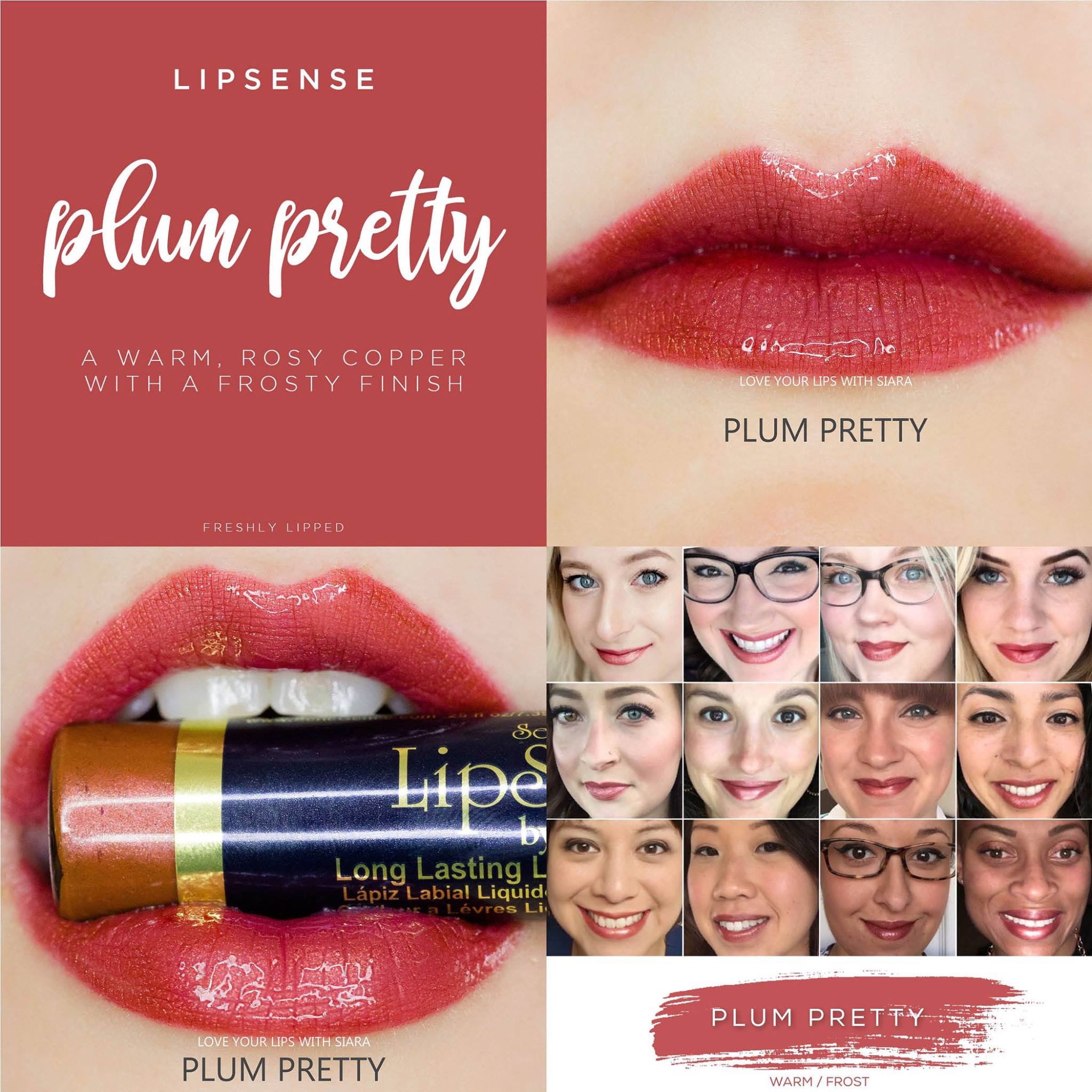 Plum Pretty LipSense Collage