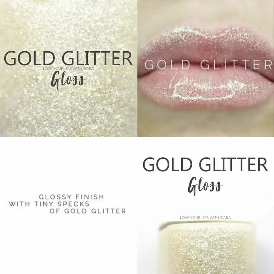 GOLD GLITTER GLOSS