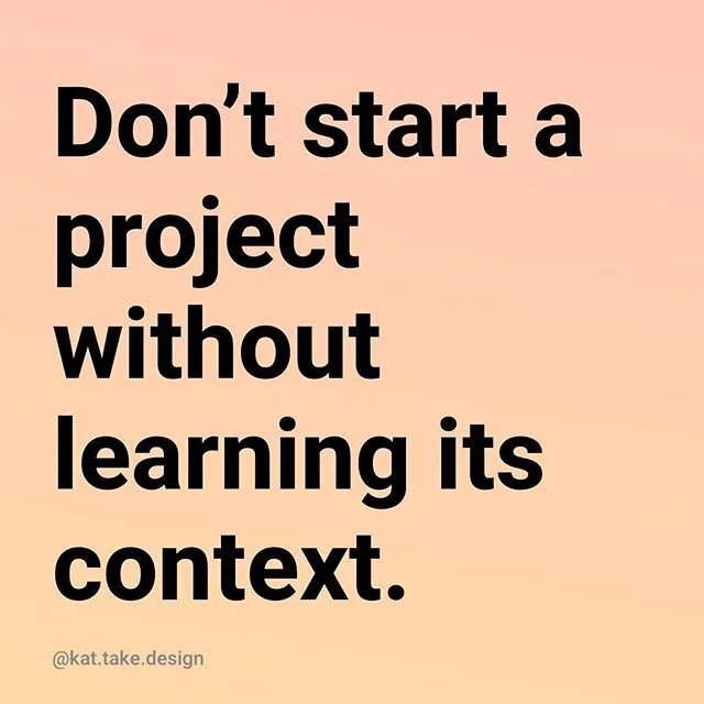 Every project that comes through has its story of origin. Unless you started the project from scratch, there has been someone who has thought about it for a while before you. Always try to understand why they made the decisions they did even if you d