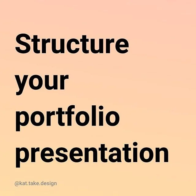 Portfolio presentation is to show your storytelling skills. When you put together your portfolio presentation deck consider the following:
&bull; Who are you as a designer? &bull; Who are you as a person? &bull; What was the problem? &bull; What role