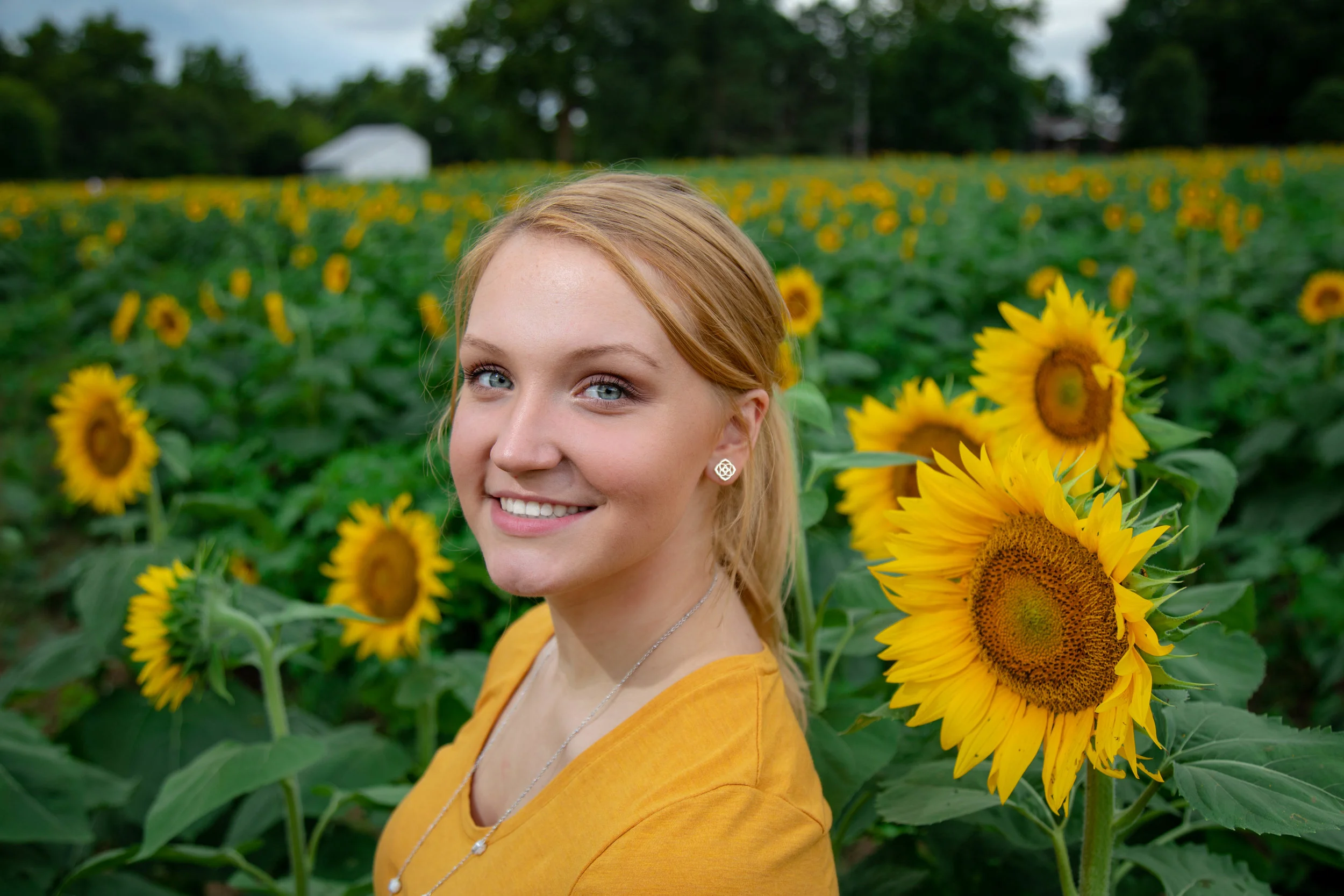 Sun & Sunflowers Senior Portrait