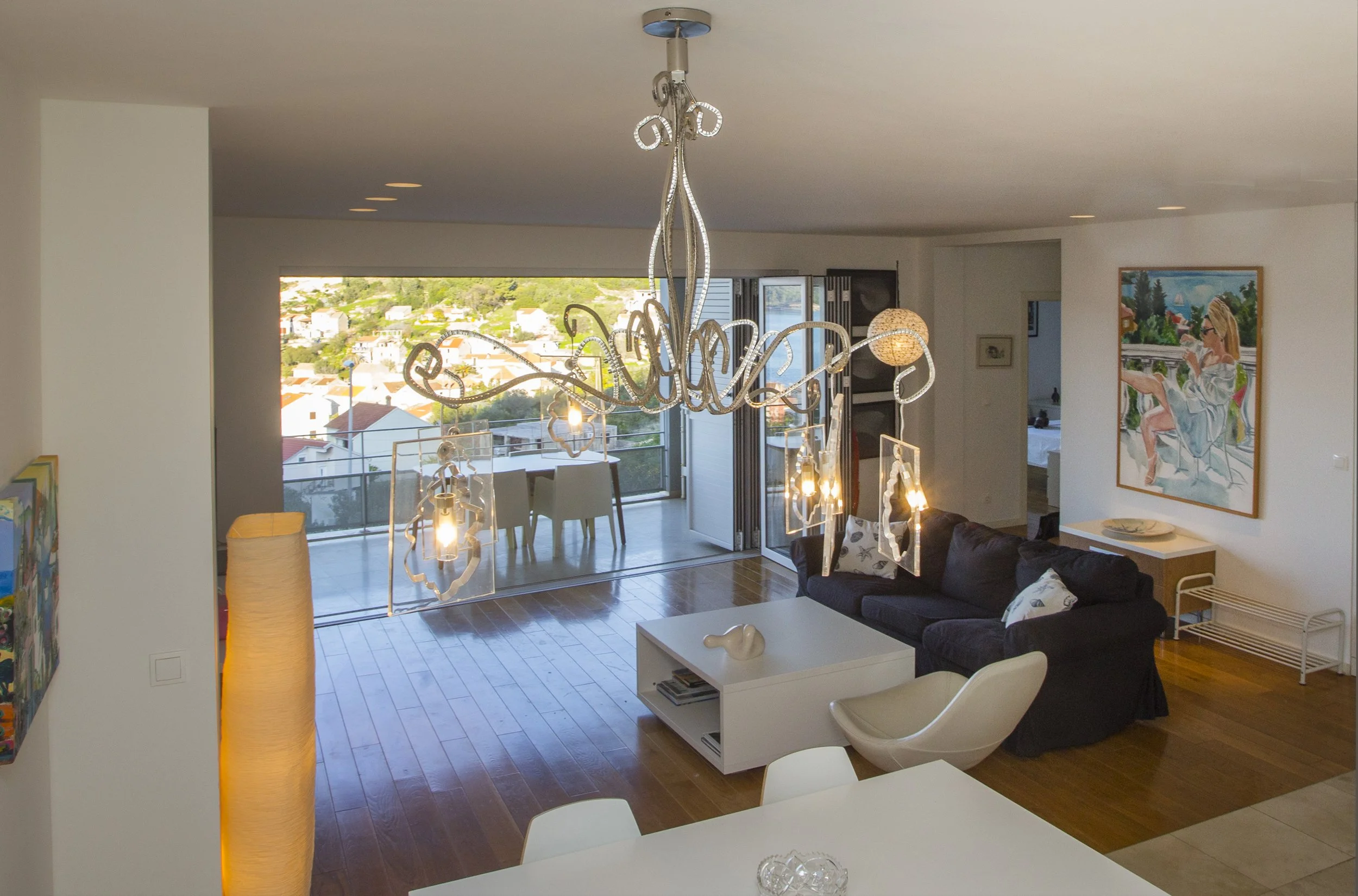 Living room at Art Villa Mara