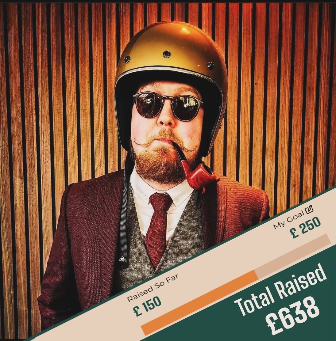 So happy with the way this years fundraising for the @gentlemansride is going! Diolch yn Fawr Thank you to all those who have donated so far. 

Still a few weeks to go before I jump on my tiny bike, in my finest tweed to raise money for a good cause.