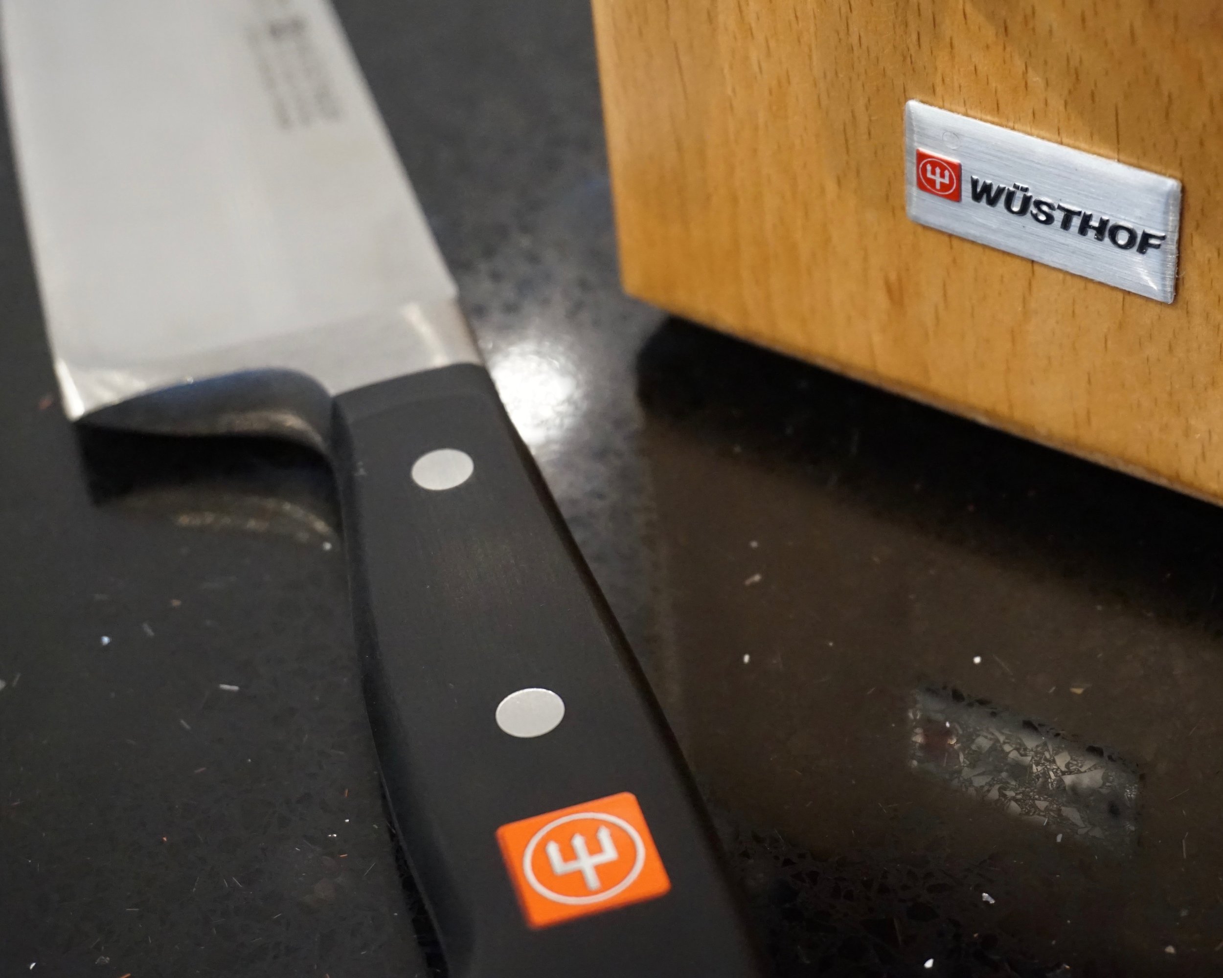 Wusthof knives in kitchen studio