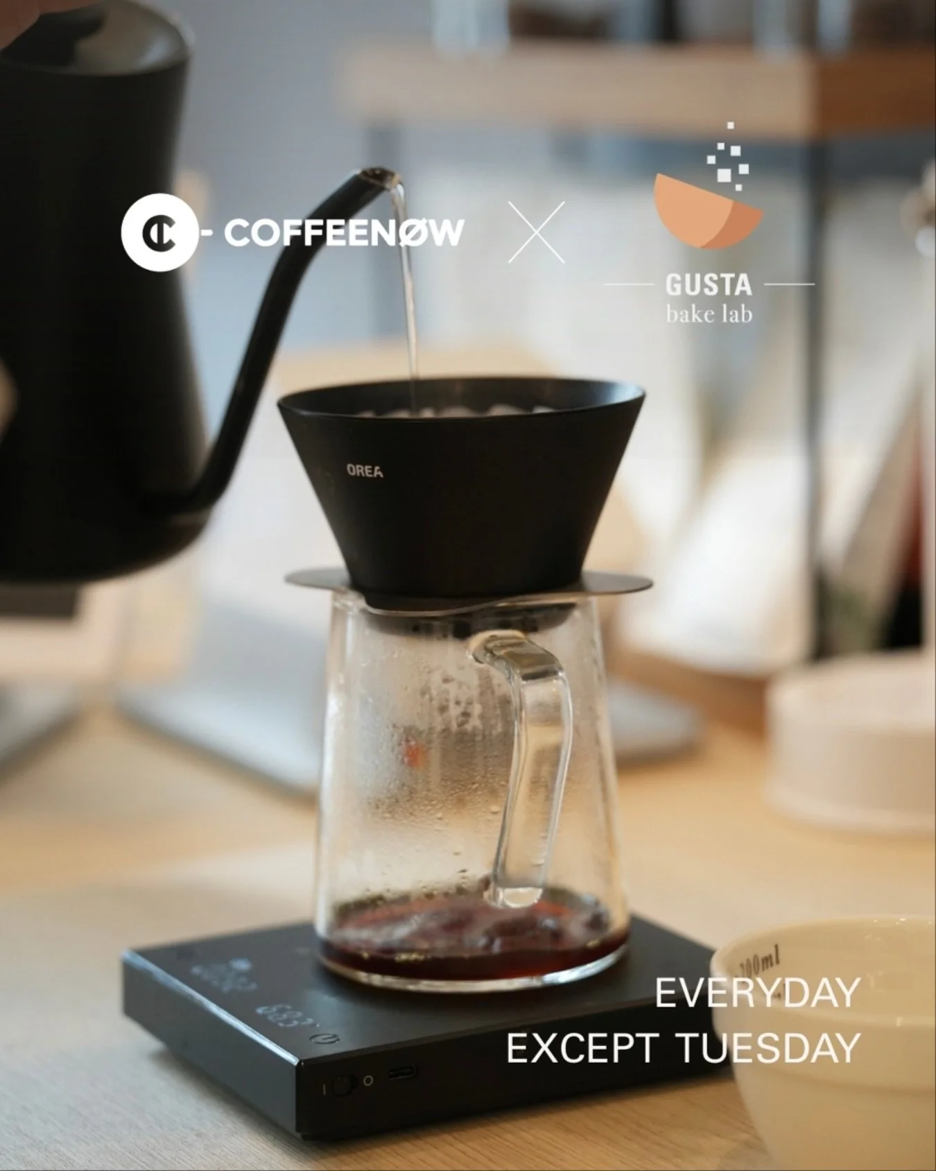 @coffeenowtoday now brewing at Gusta Bake Lab! 

Beans from partners in Hong Kong, Toronto, and beyond, are roasted with care for depth and character.

Each cup is crafted for those who love flavour and embrace a little curiosity beyond the ordinary.