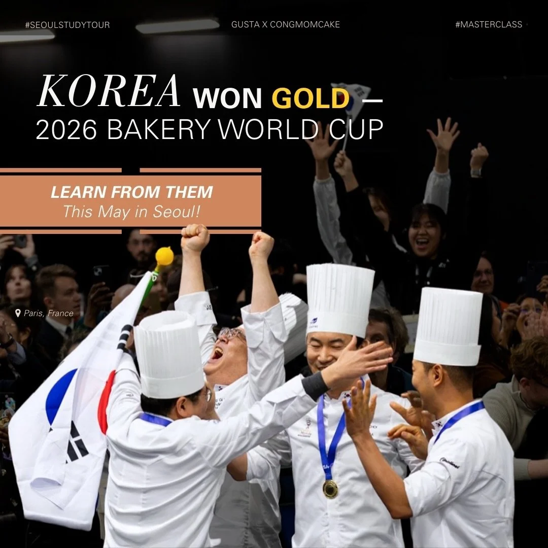 Did you know Korea&rsquo;s national team beat Taiwan and France and won GOLD at the 2026 Bakery World Cup &mdash; world&rsquo;s most prestigious bread competition?

This May, you&rsquo;re invited to learn from them in person in Seoul 🇰🇷

In collabo