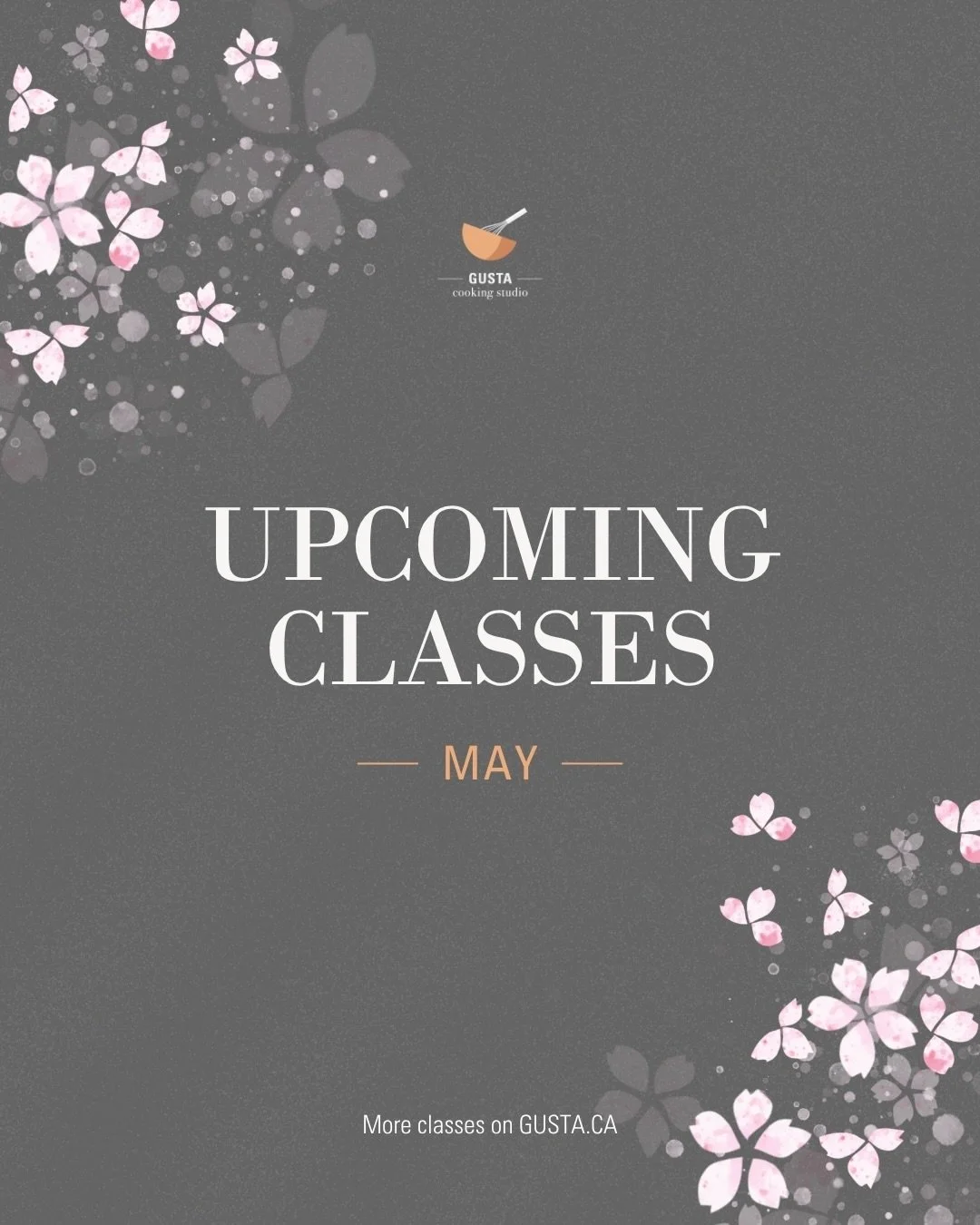Upcoming classes in May🌸

Link in bio to &mdash;

🔗Sign up for these sessions: [Book A Class / Upcoming Classes]

OR

🔗Initiate a class at your preferred time: [Class Menu] > Choose a category > Initiate a class that you&rsquo;re interested.