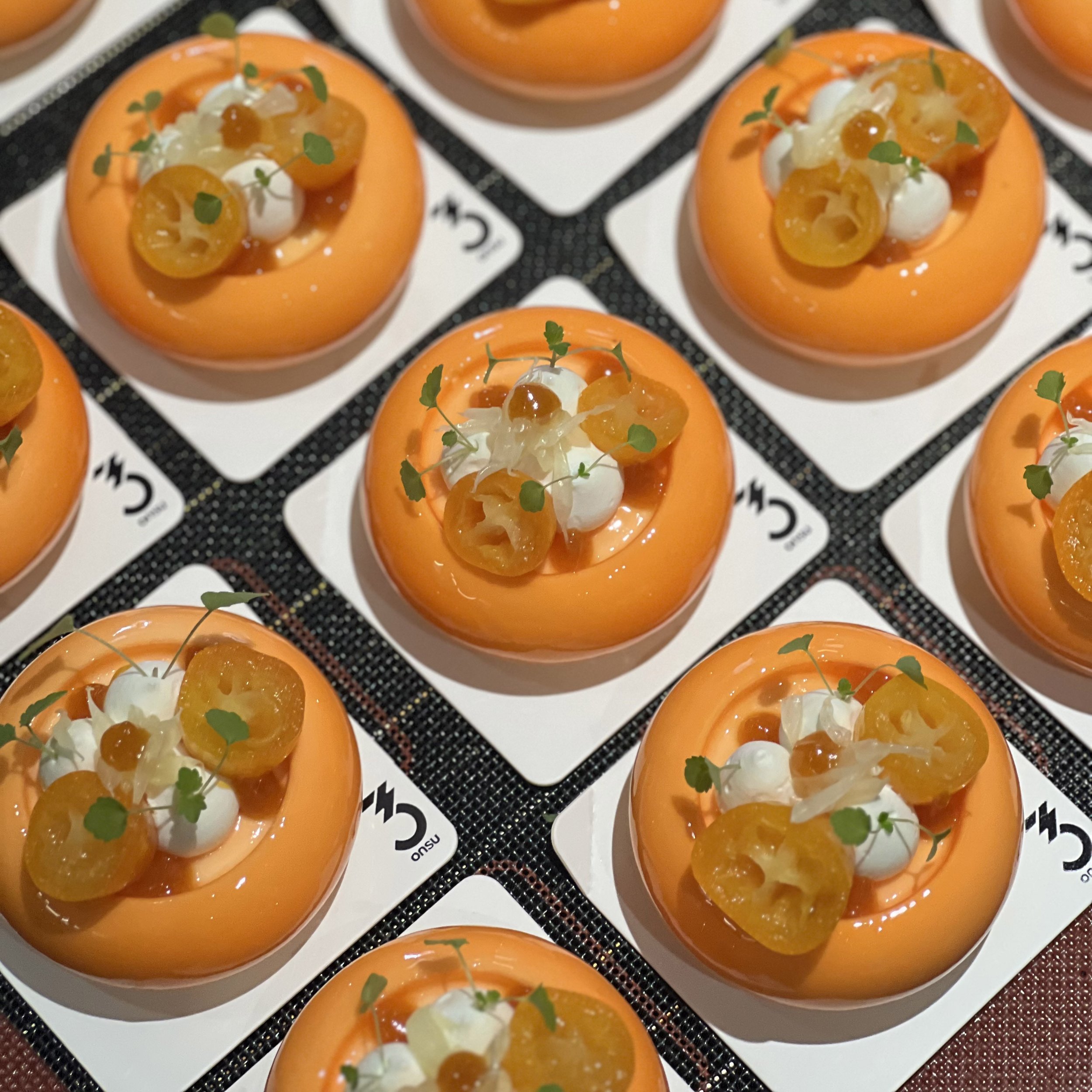 Kumquat and yuzu cheesecake